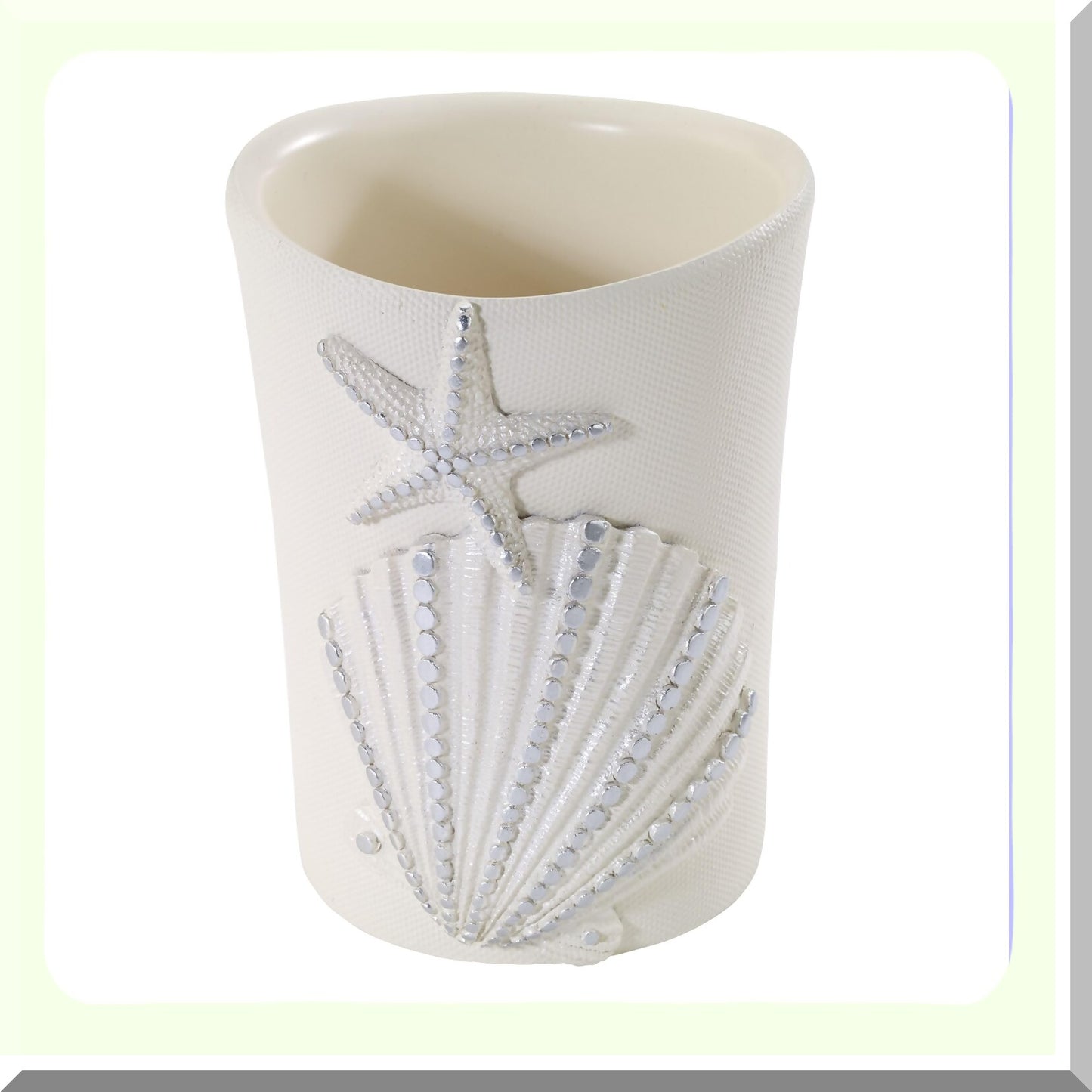 Seashell Inspired Bathroom Tumbler and Organizer