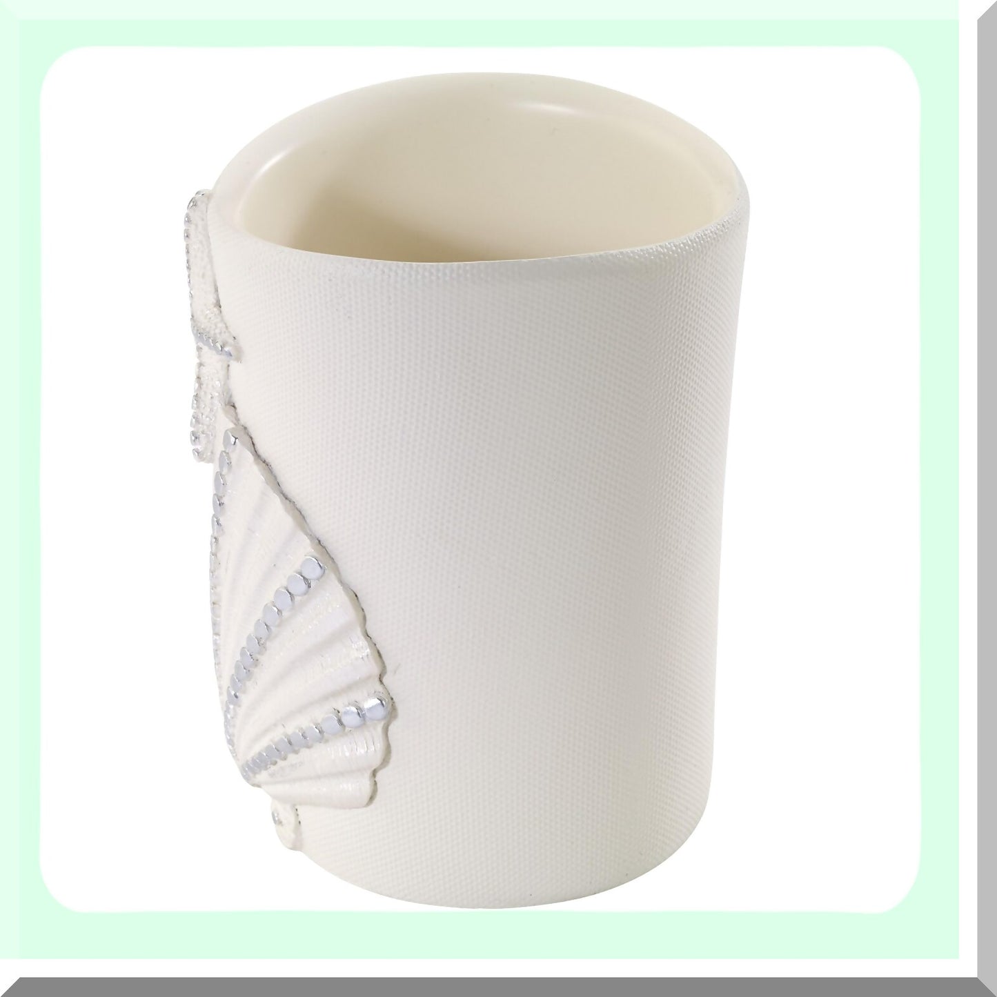 Seashell Inspired Bathroom Tumbler and Organizer
