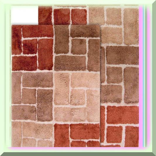 Berkeley 2 Pc Adobe Bath Rug Set 21"x34" & 24"x40"