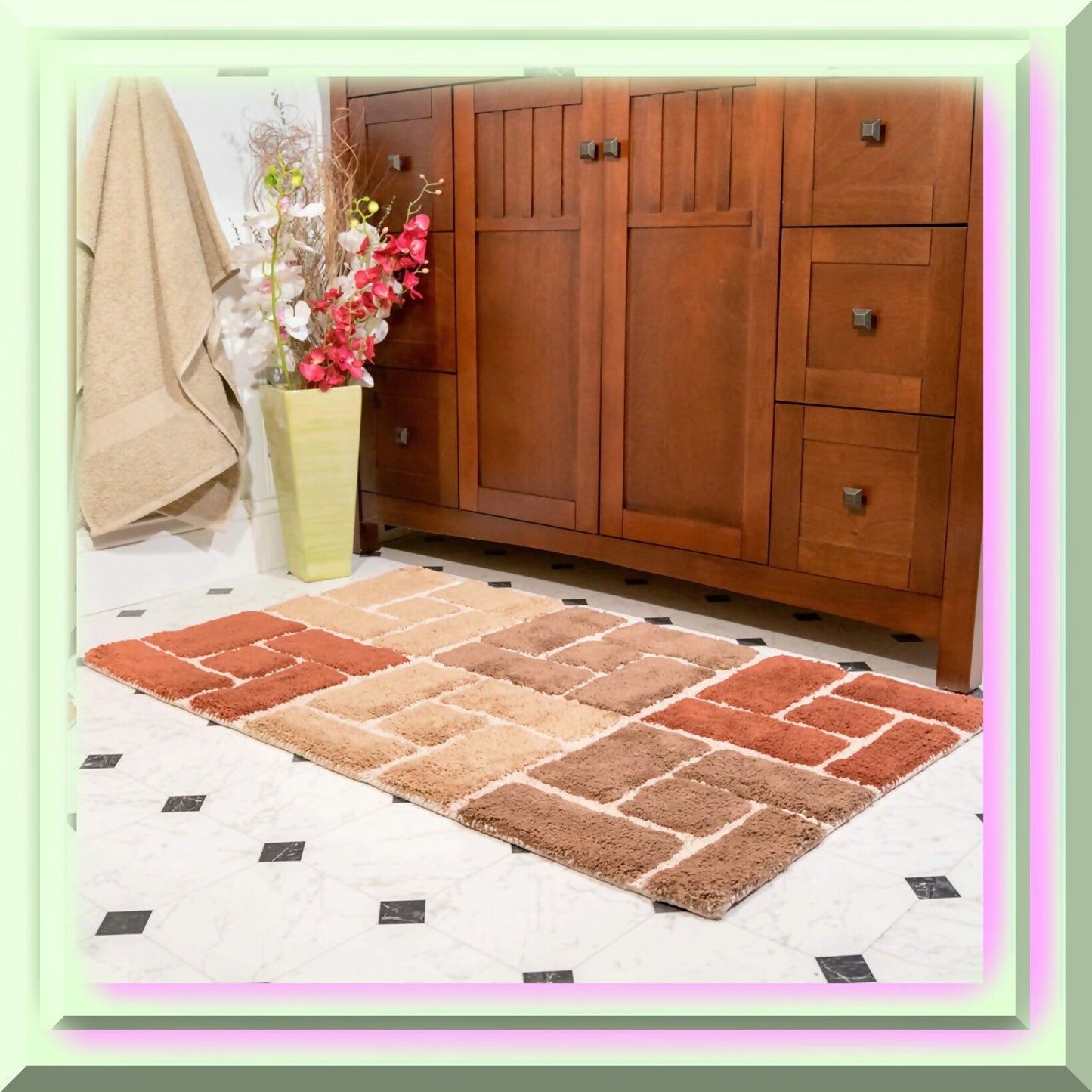 Berkeley 2 Pc Adobe Bath Rug Set 21"x34" & 24"x40"