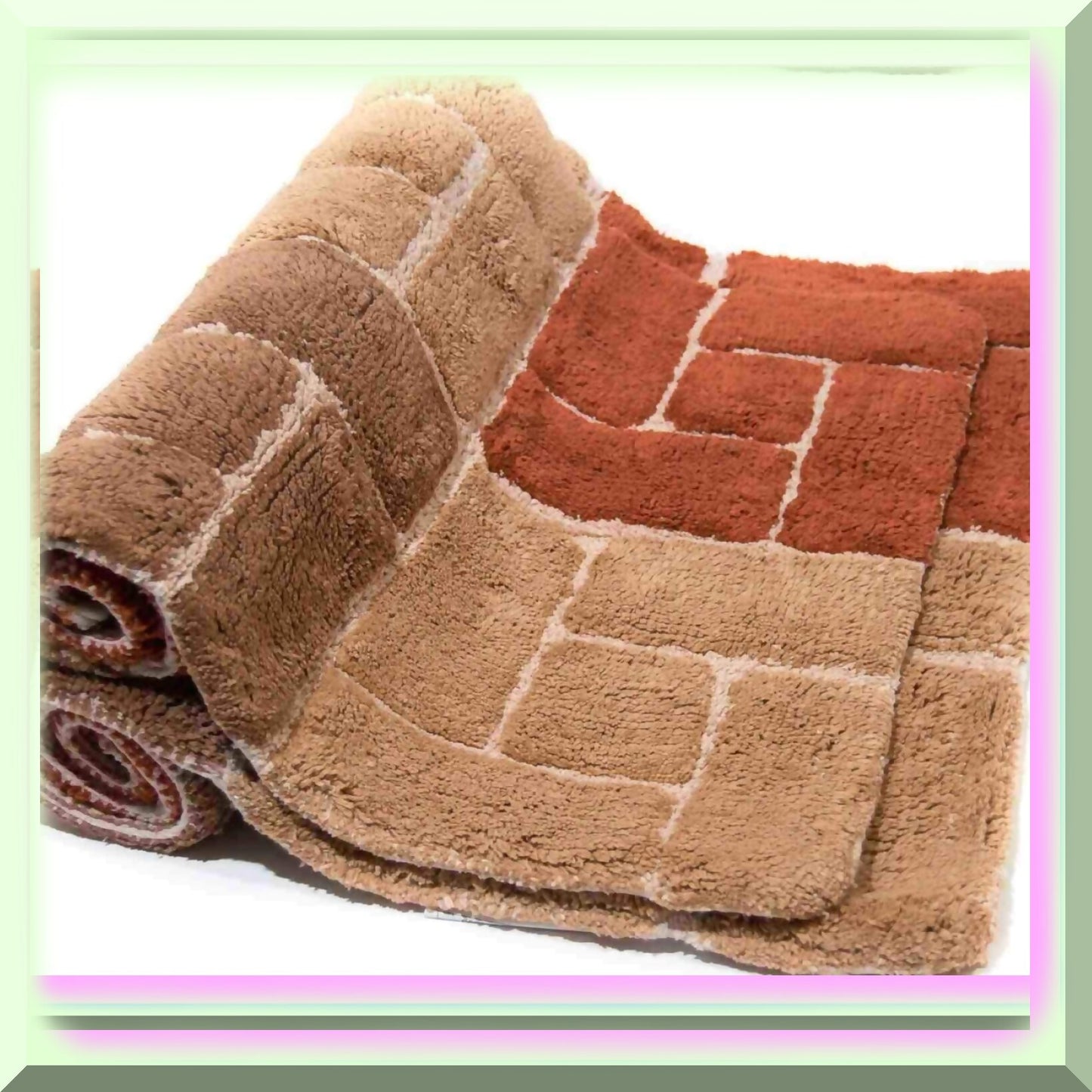 Berkeley 2 Pc Adobe Bath Rug Set 21"x34" & 24"x40"