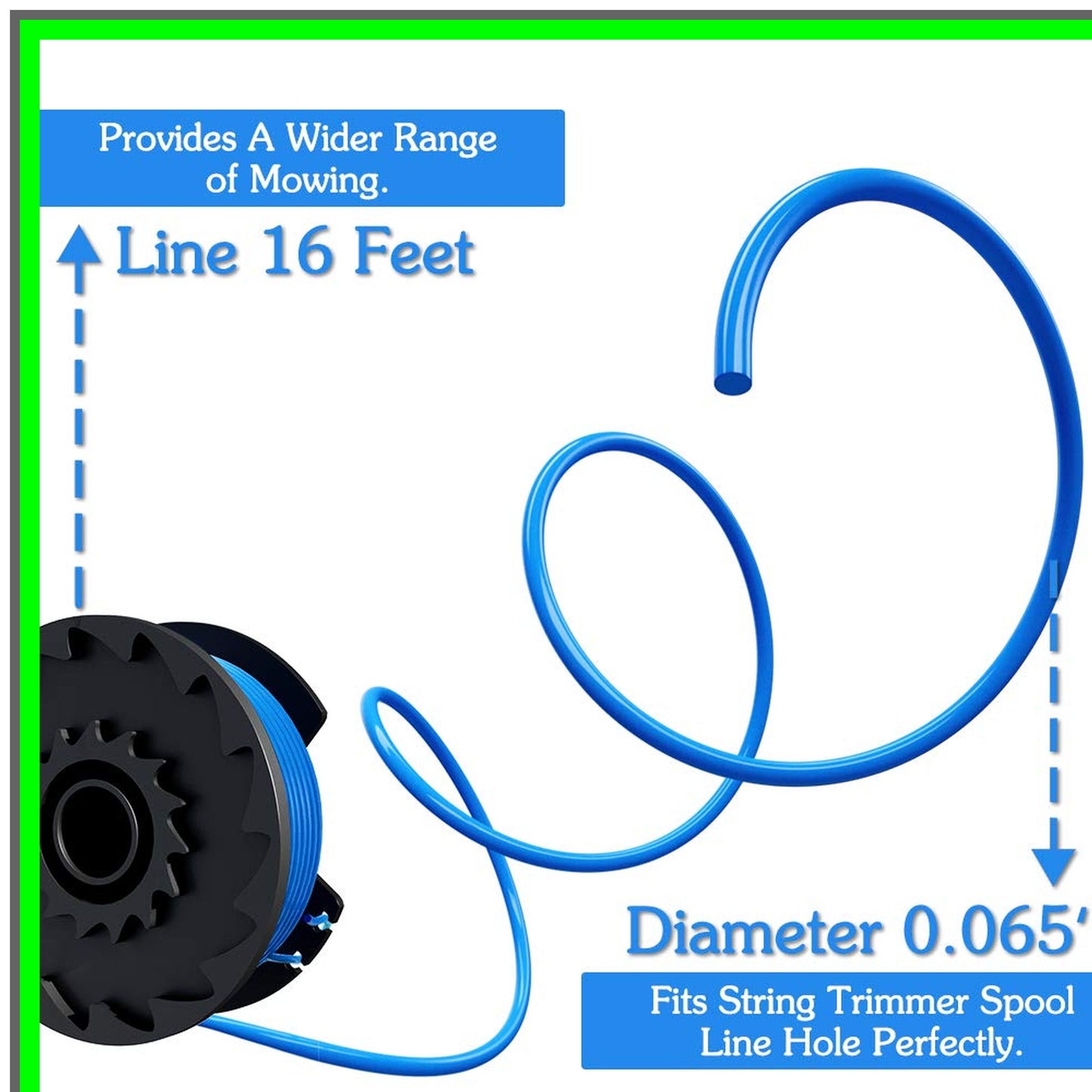 Greenworks 8-Pack Eater String Replacement for 20V 40V Trimmers with Cap