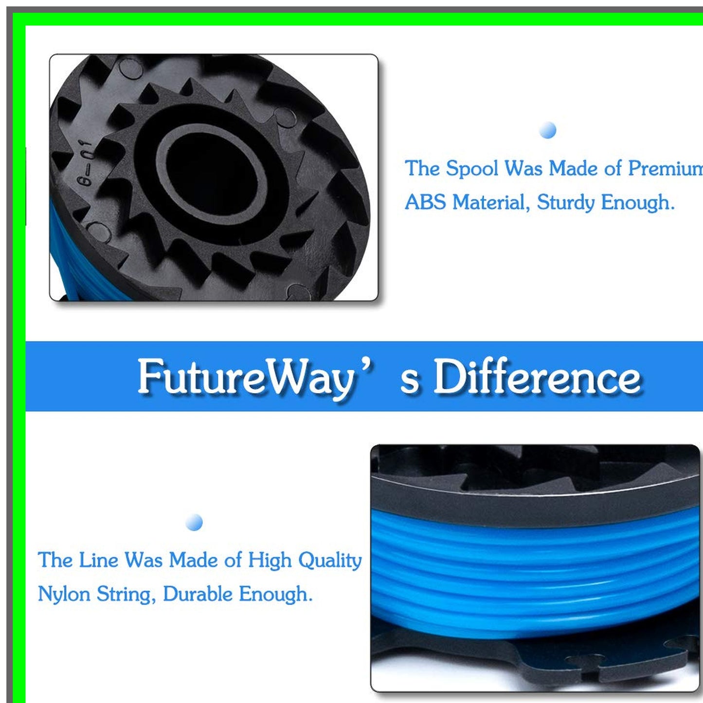 Greenworks 8-Pack Eater String Replacement for 20V 40V Trimmers with Cap