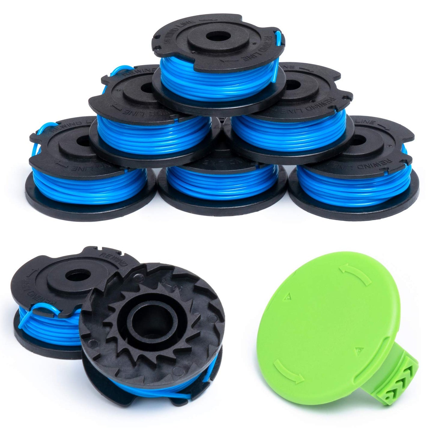 Greenworks 8-Pack Eater String Replacement for 20V 40V Trimmers with Cap