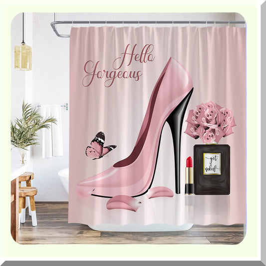 Fashion Girl Shower Curtain 70x70 Inches