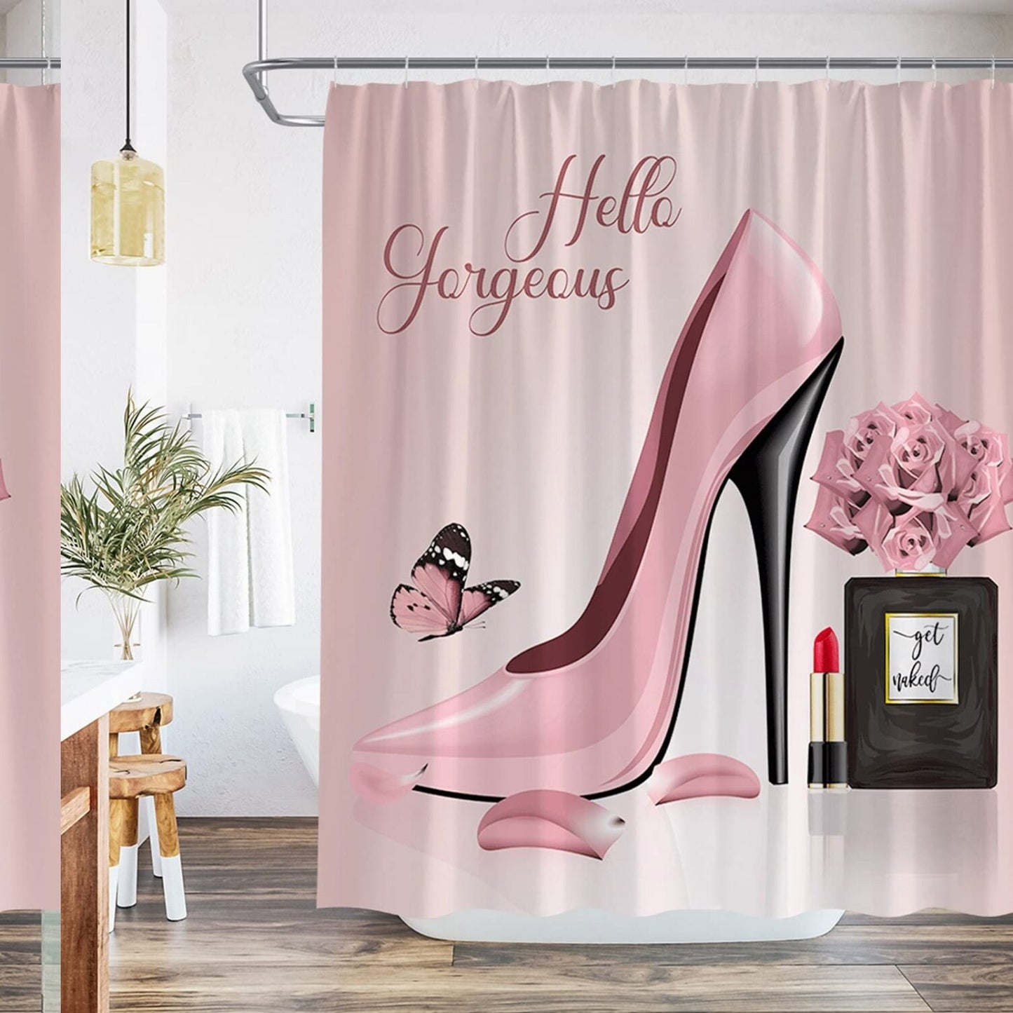 Fashion Girl Shower Curtain 70x70 Inches