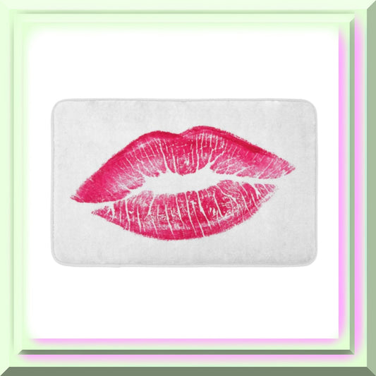 Pink Bath Mat 16x24 with Non Slip Backing