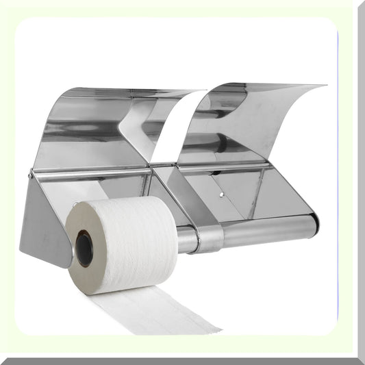 Double Stainless Steel Tet Paper Holder Wall Mount