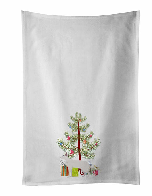 Peterbald Cat White Kitchen Towel Set of 2 19x25