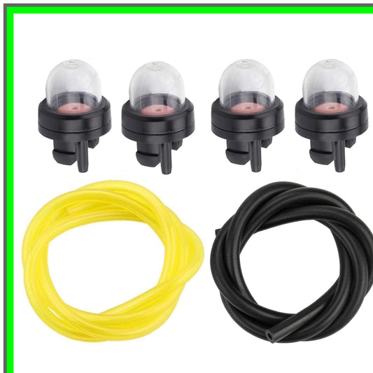 Efficient 4 Pack Primer Bulbs for Chainsaws and Trimmers with Fuel Line