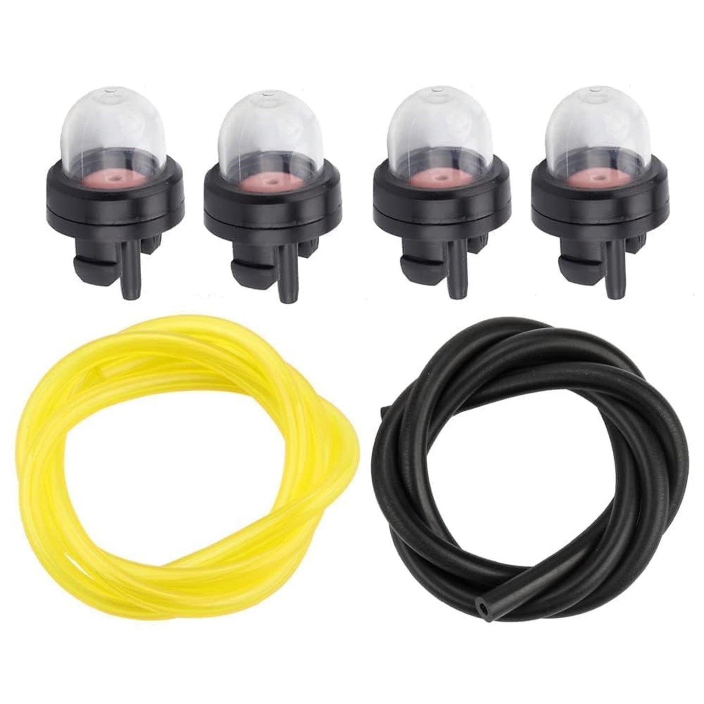 Efficient 4 Pack Primer Bulbs for Chainsaws and Trimmers with Fuel Line