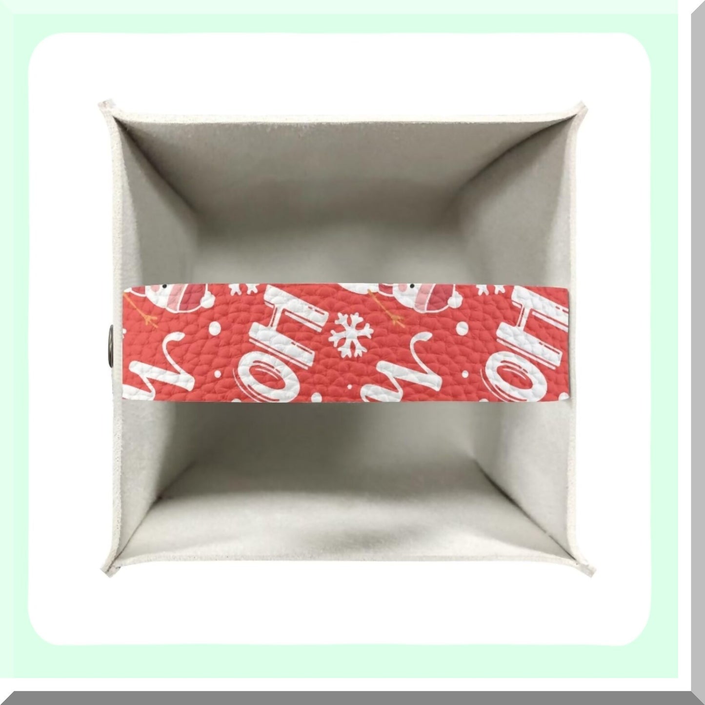 Snowman Snowflake PU Leather Tissue Box Cover