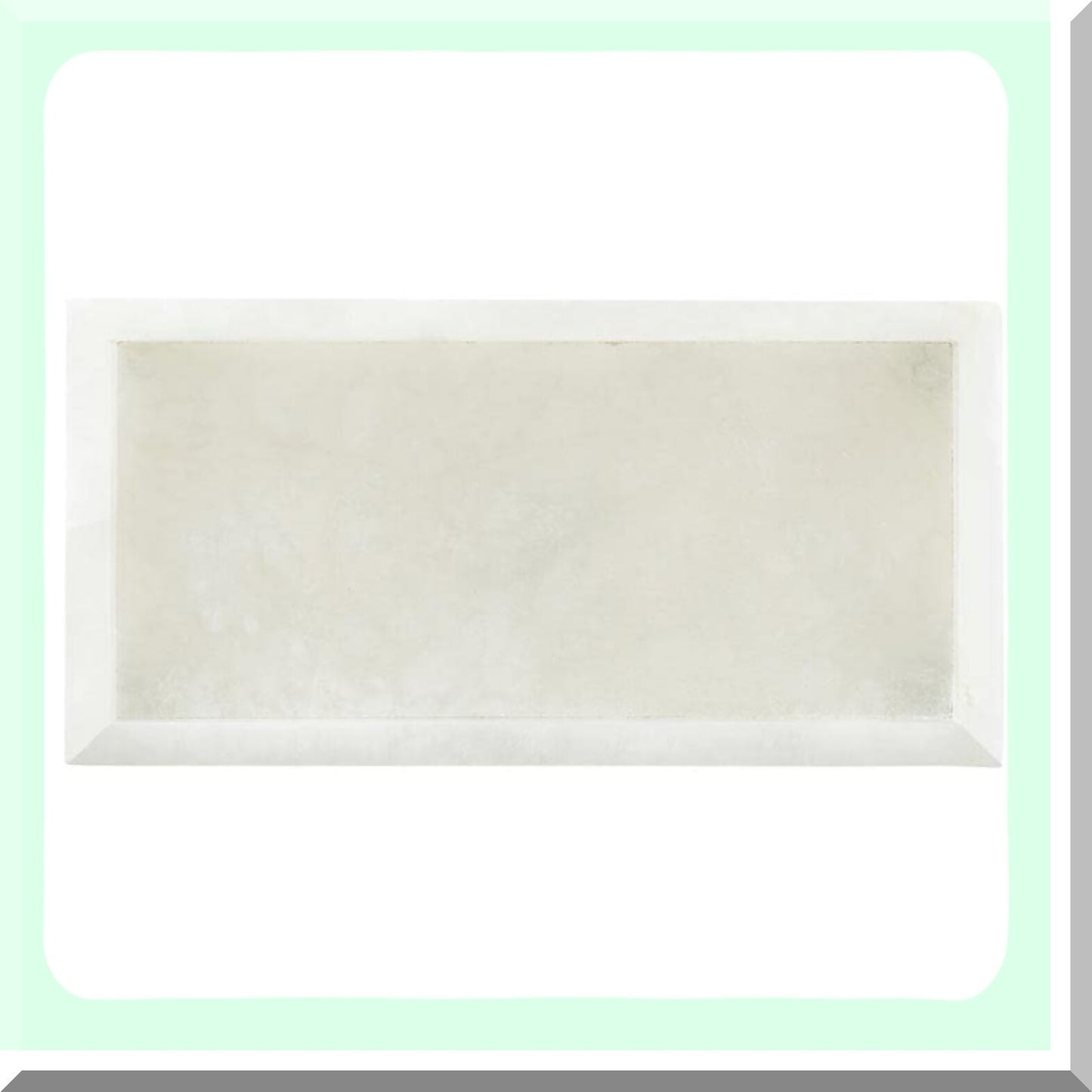 Alabaster Bathroom Tray Medium White