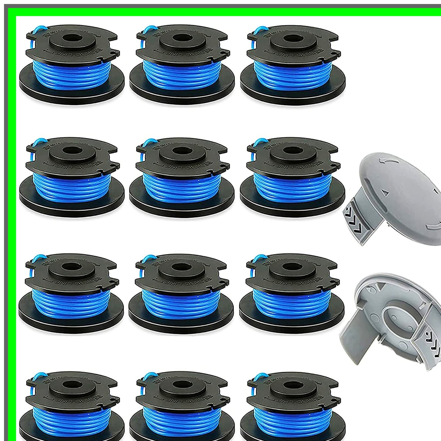 Efficient Replacement Trimmer Spool with 11ft 0.065" Line for Ryobi Tools