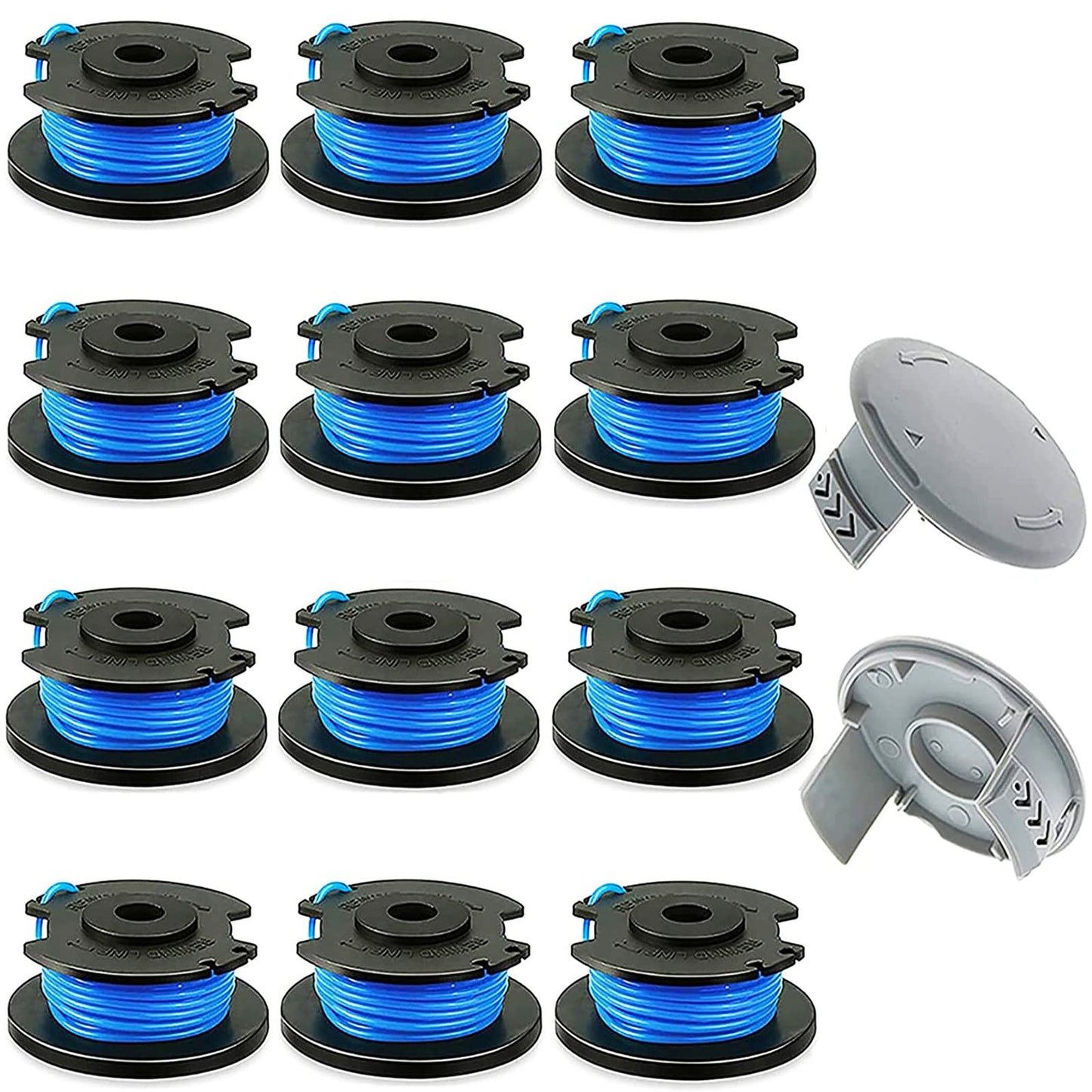 Efficient Replacement Trimmer Spool with 11ft 0.065" Line for Ryobi Tools