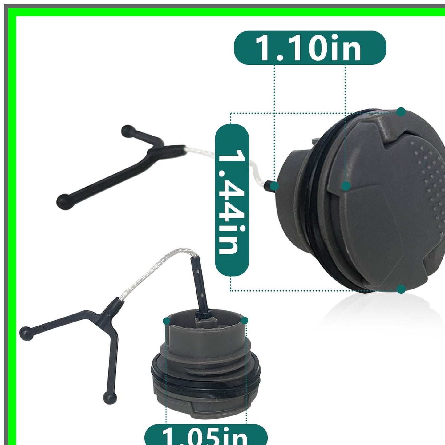 Husqvarna Chainsaw Oil Tank Cap Assembly for 435 II, 440 E II, 445 E II, 550 XP