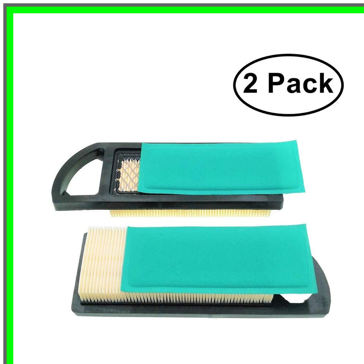 Dual Pack Air Filter Replacement for Lawn Mower Models 697014 697634 698083