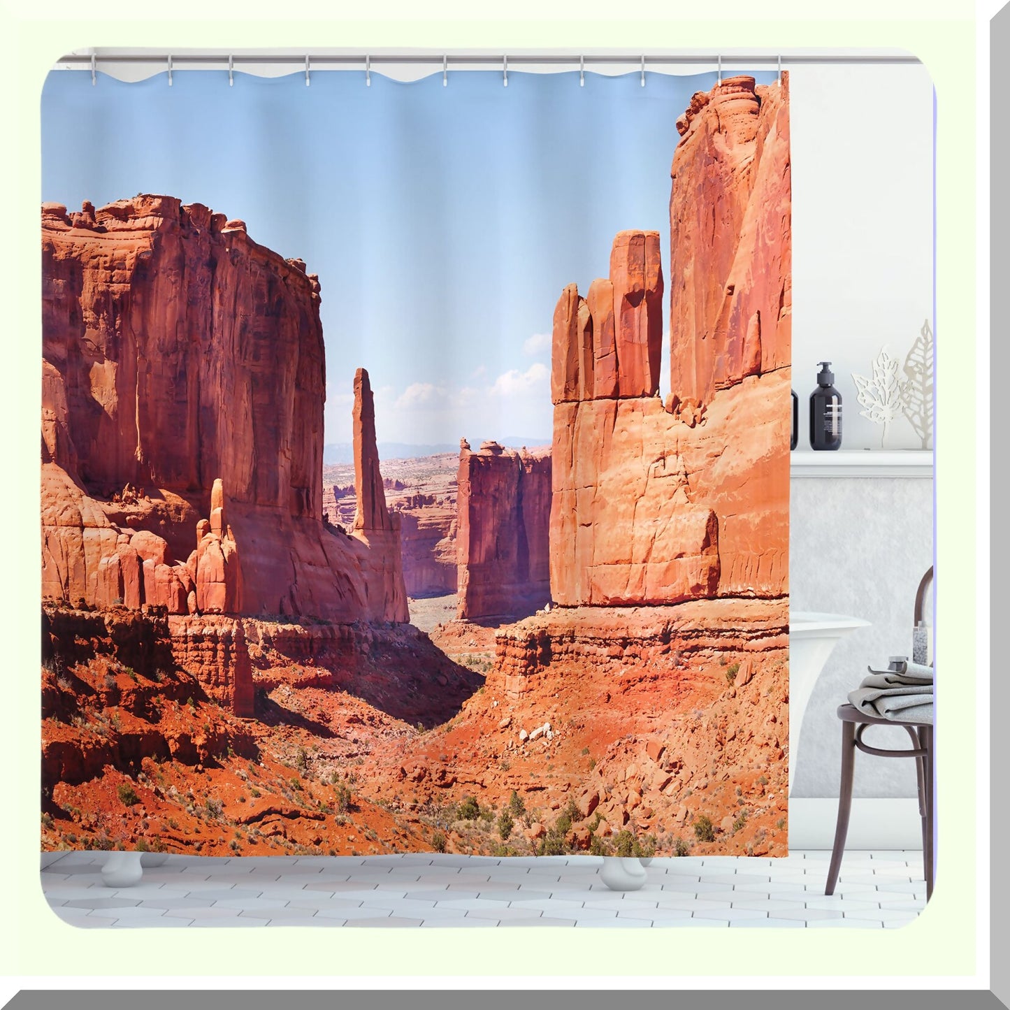 National Parks Shower Curtain 69x70 Arizona Desert Redrocks