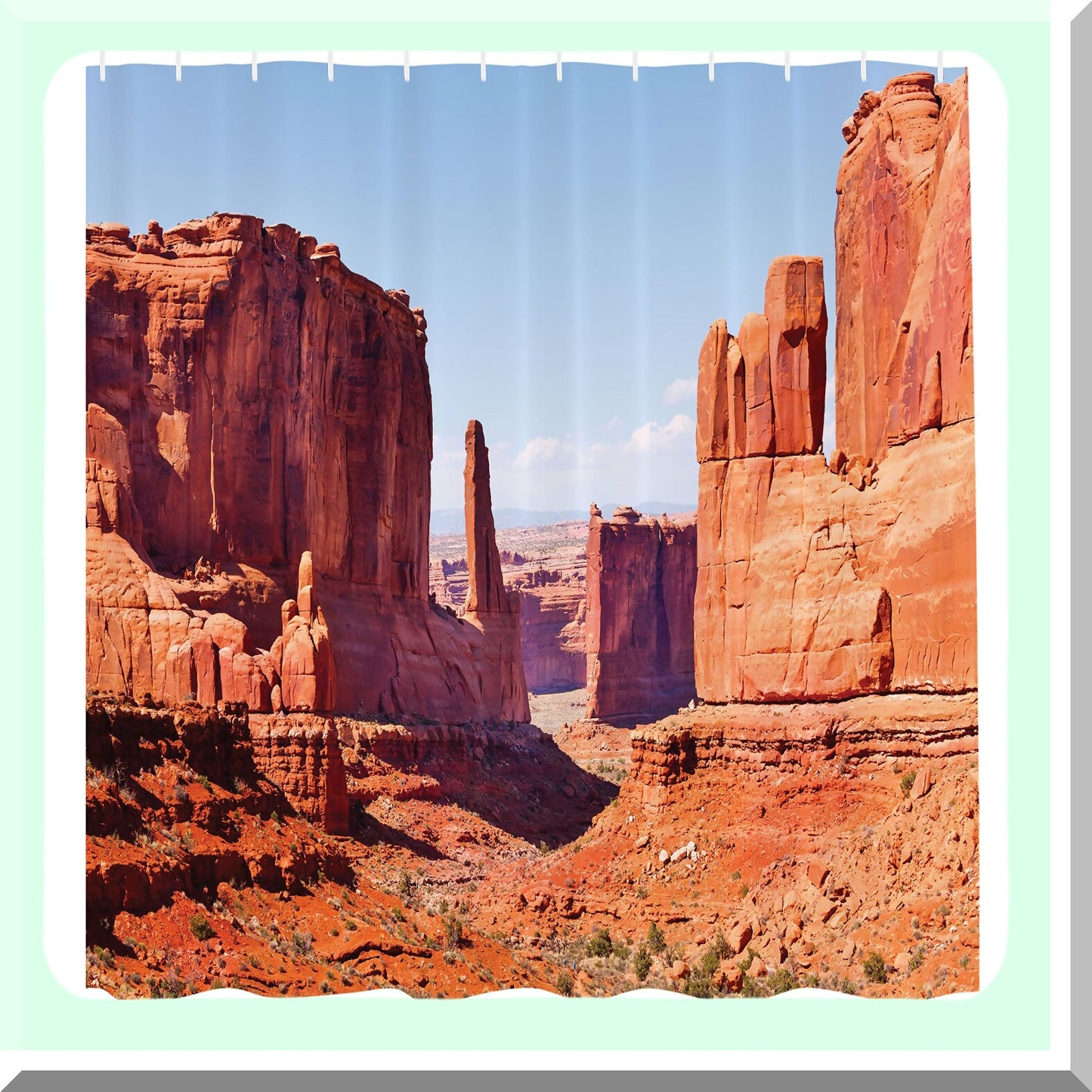 National Parks Shower Curtain 69x70 Arizona Desert Redrocks