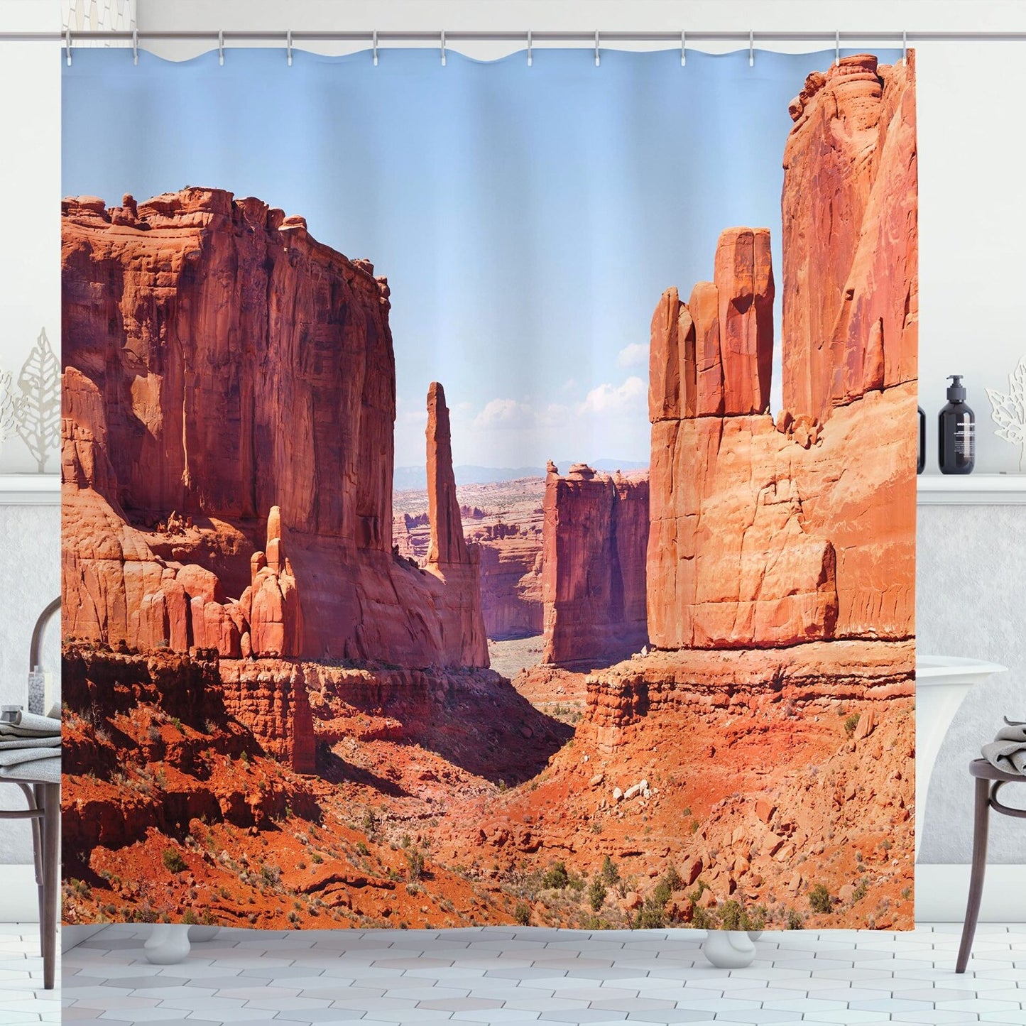 National Parks Shower Curtain 69x70 Arizona Desert Redrocks