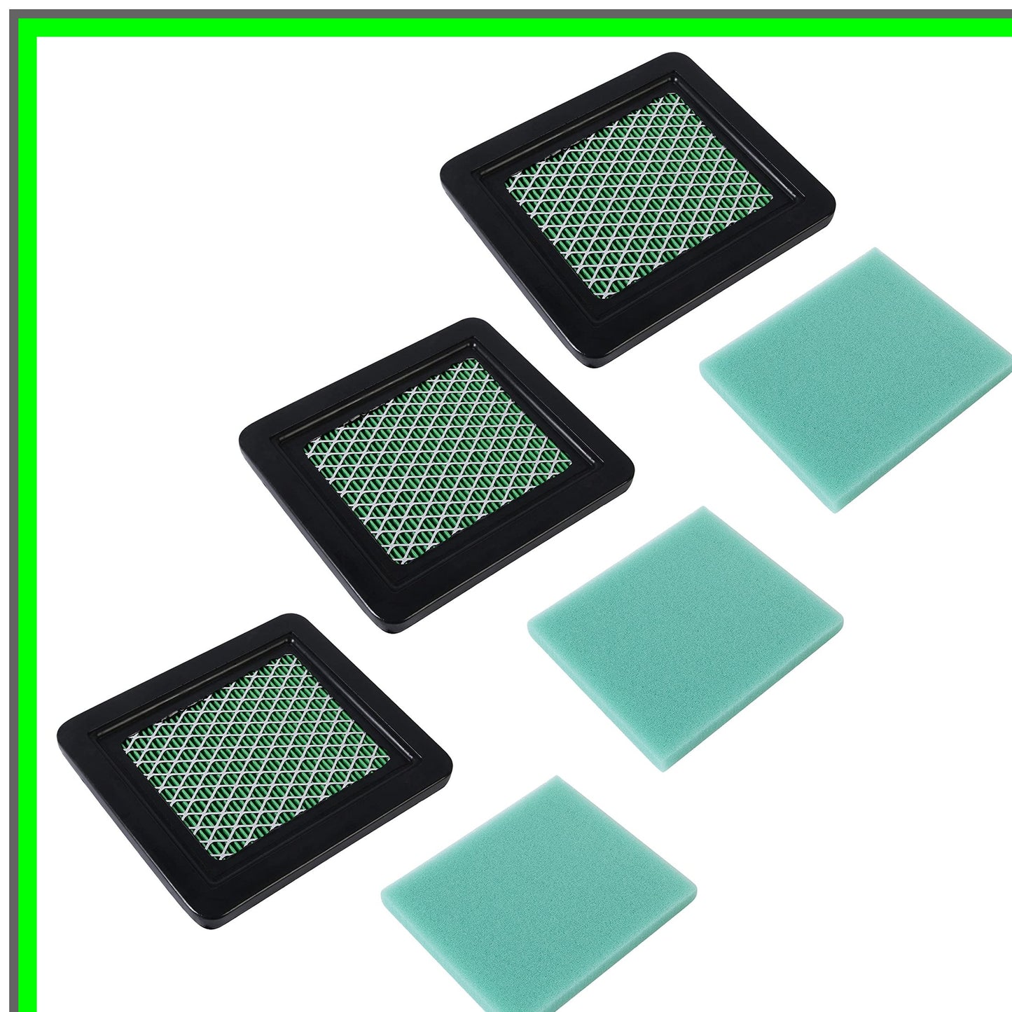 Honda Engine Air Filter 3 Pack for GC160 GC190 GCV160 GCV190 GX100 Mowers