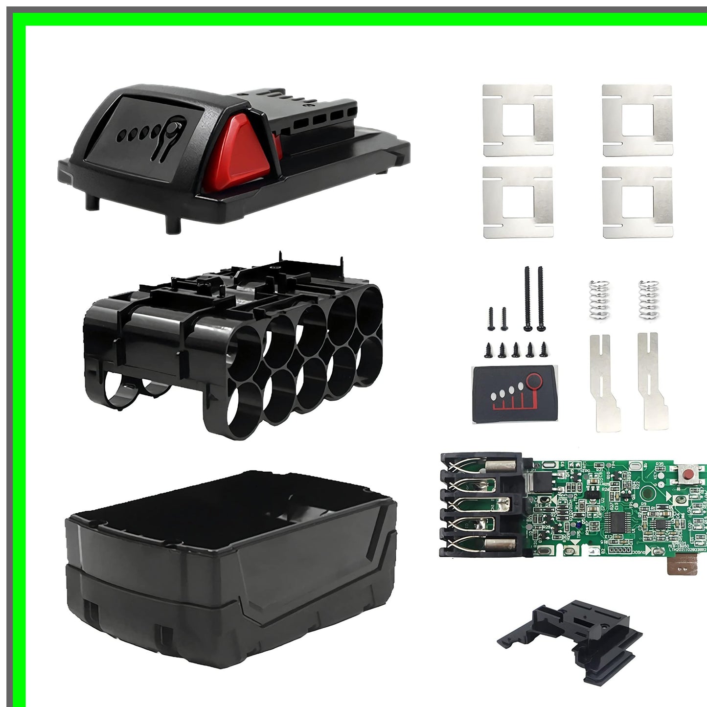 Milwaukee M18 18V Battery DIY Replacement Case and Repair Kit