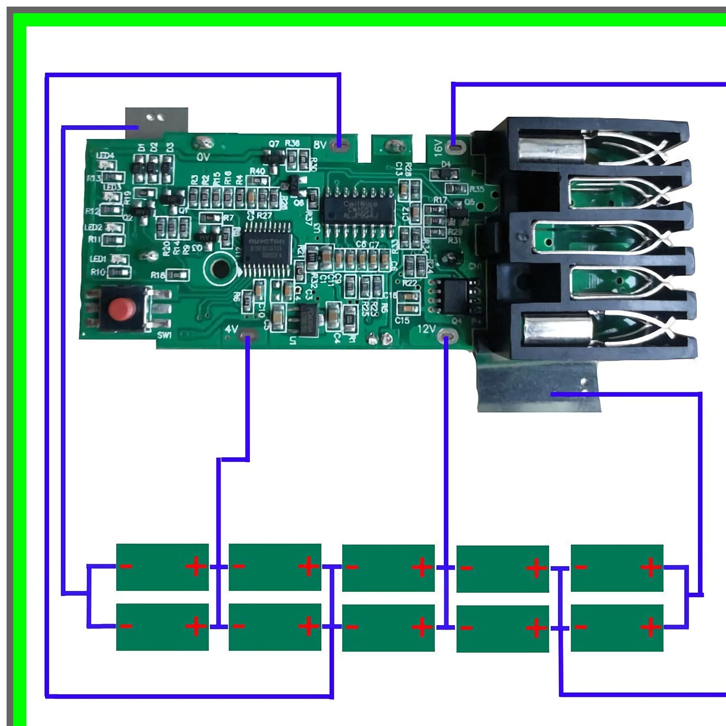 Milwaukee M18 18V Battery DIY Replacement Case and Repair Kit