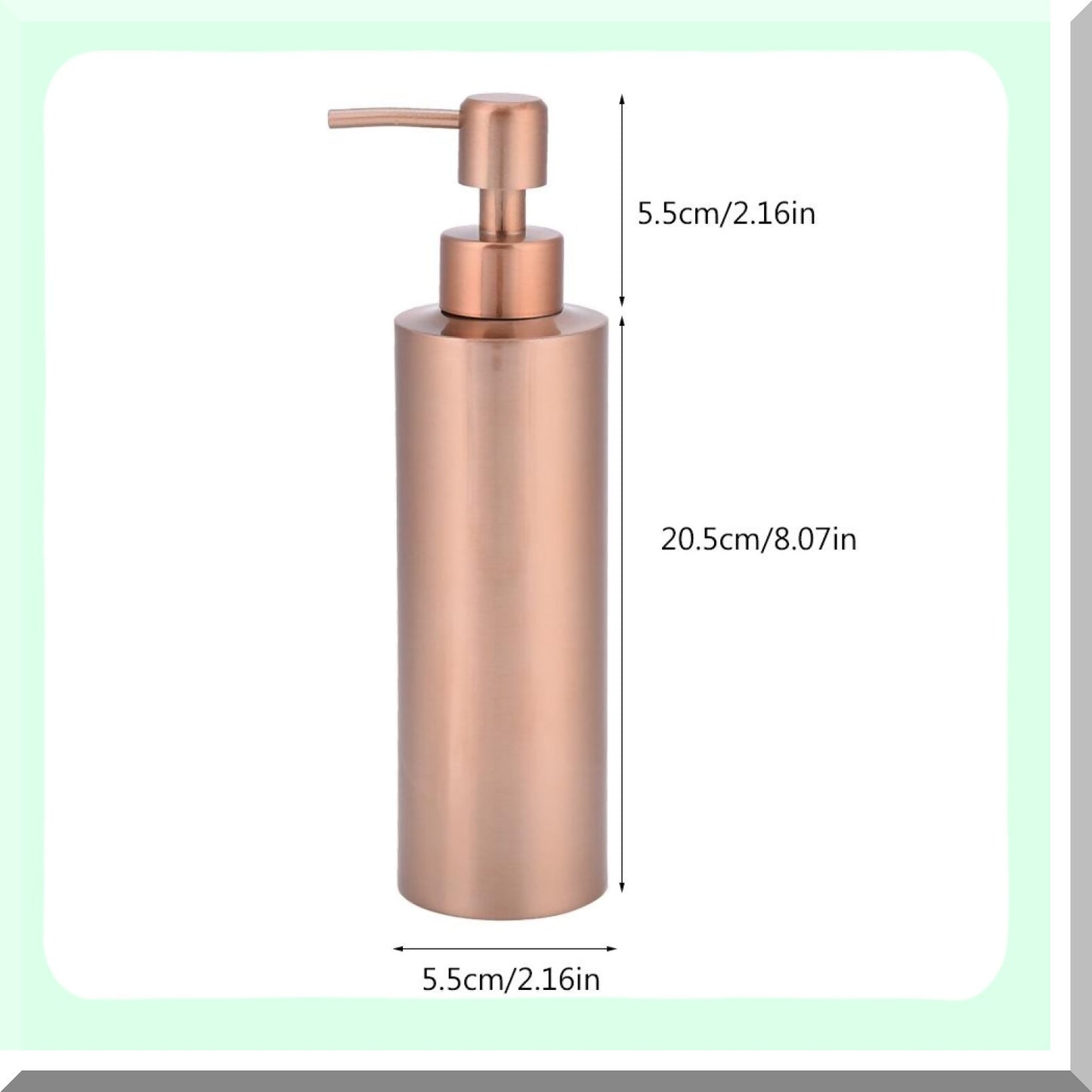 Stainless Steel Lotion Dispenser 350ML Rose Gold