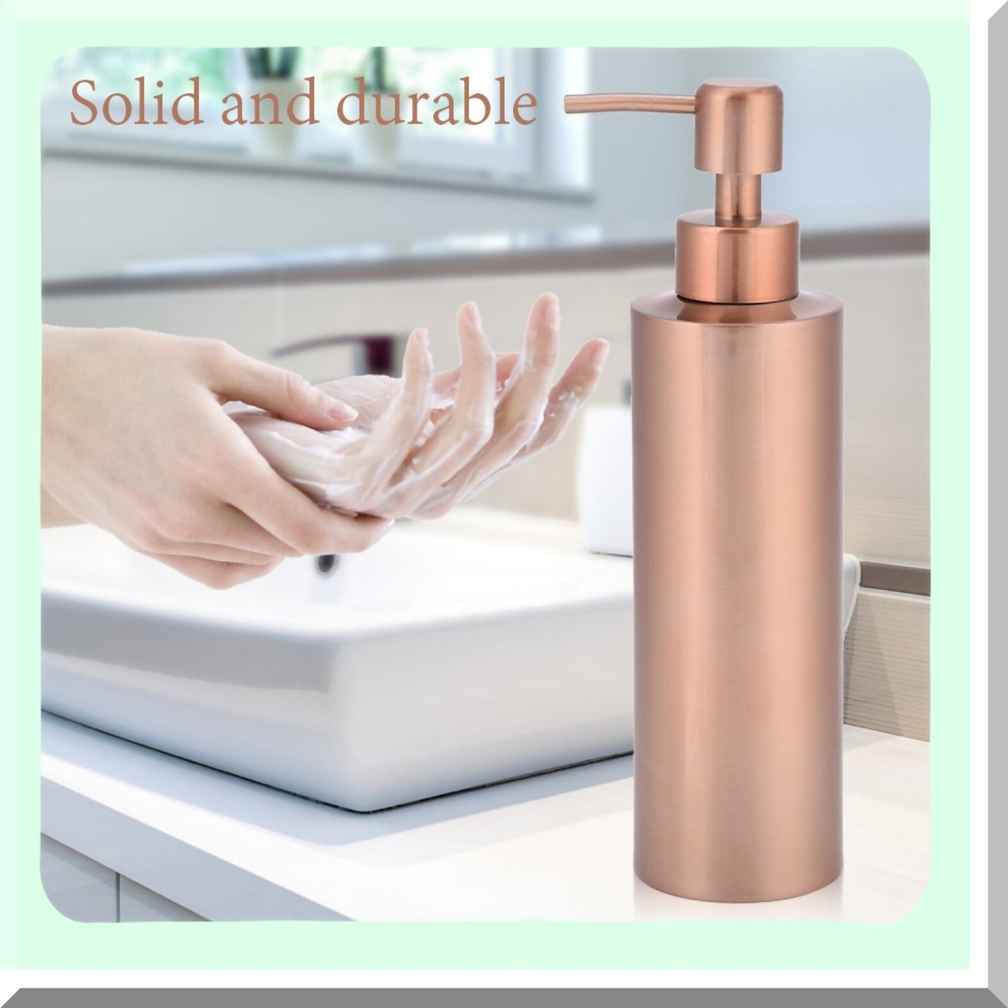 Stainless Steel Lotion Dispenser 350ML Rose Gold
