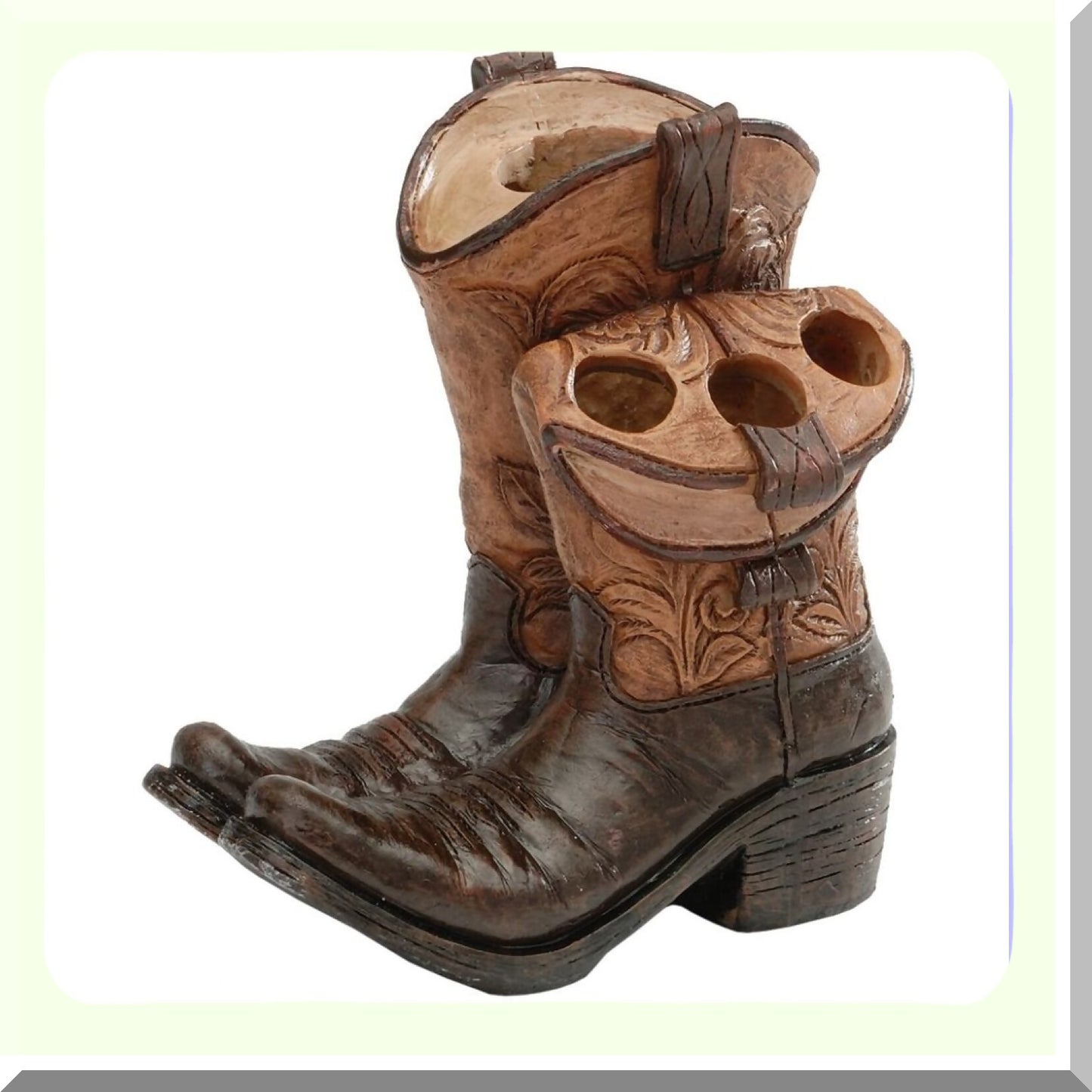 Cowboy Boots Toothbrush and Toothpaste Holder