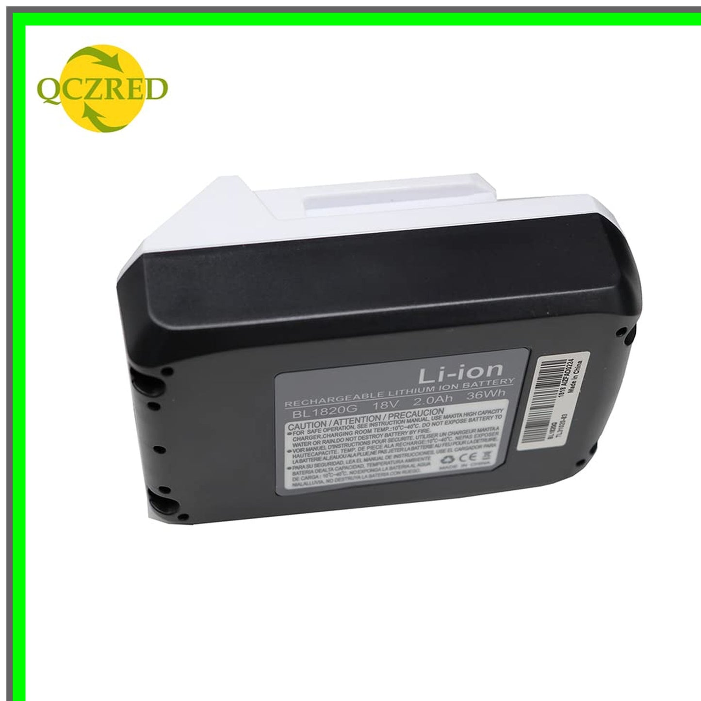 18V 2000mAh Li-ion Replacement Battery for Makita Power Tools