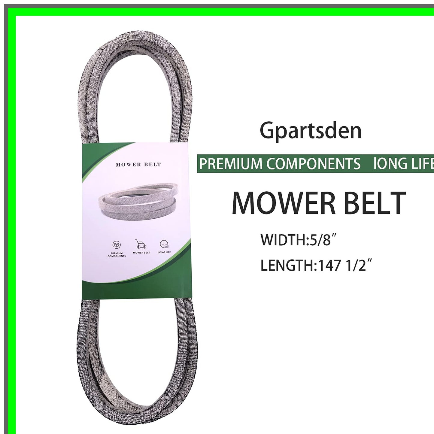 54-Inch Mower Deck Drive Belt for Husqvarna Sears Jonsered Replacement