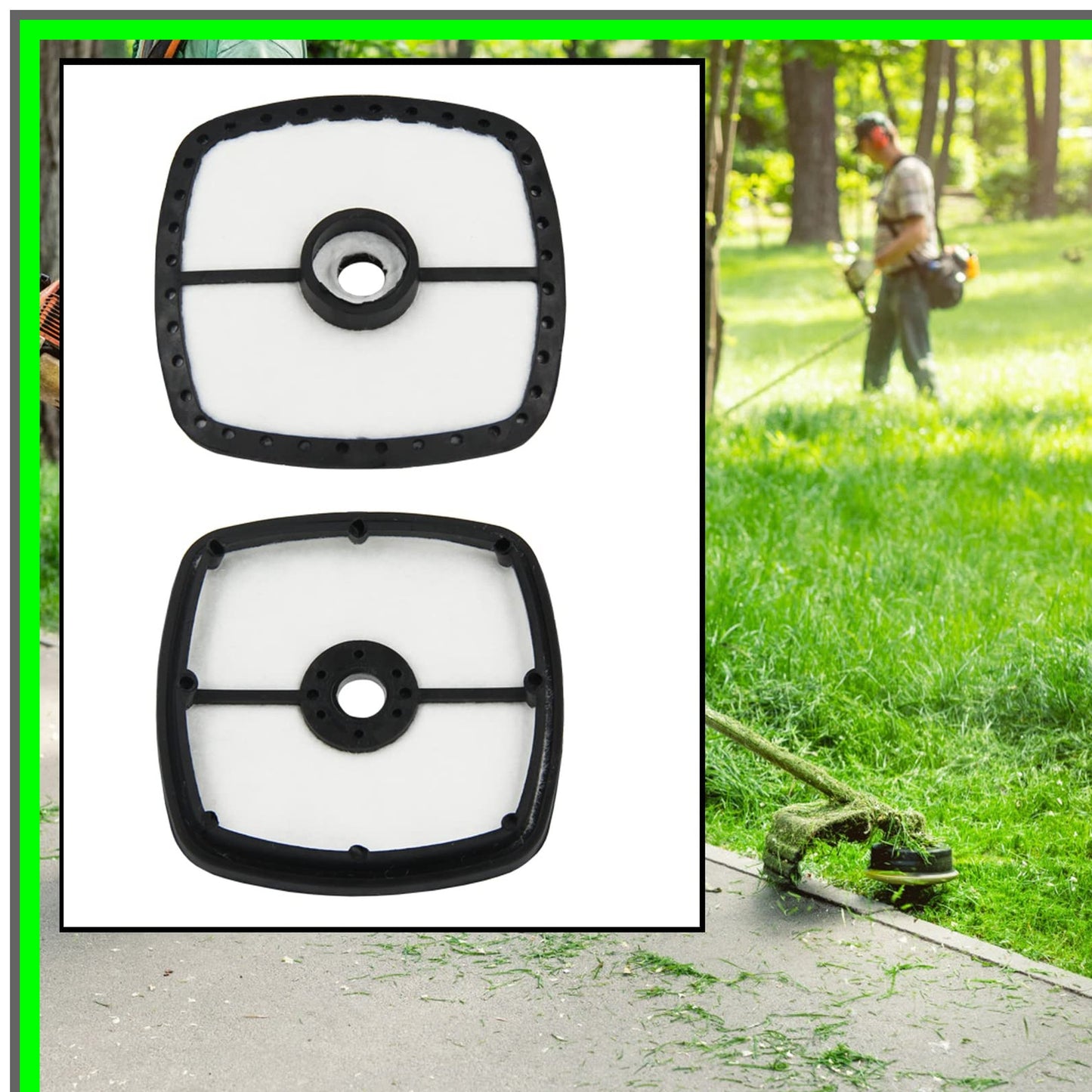 Air Filter Pack for SRM GT PAS PB Series Trimmers - 5 Count