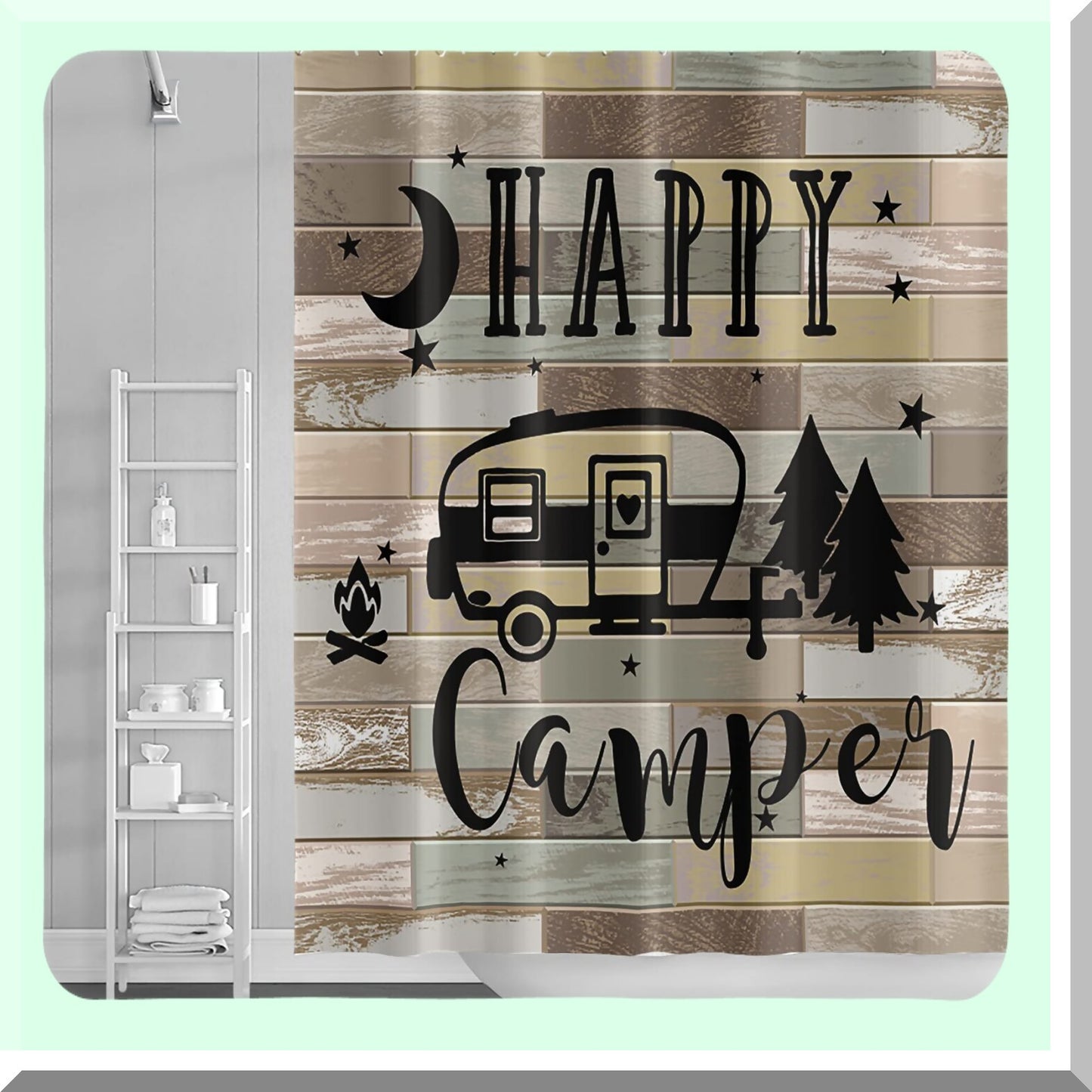 65x72 Inch RV Shower Curtain for Travel Trailers