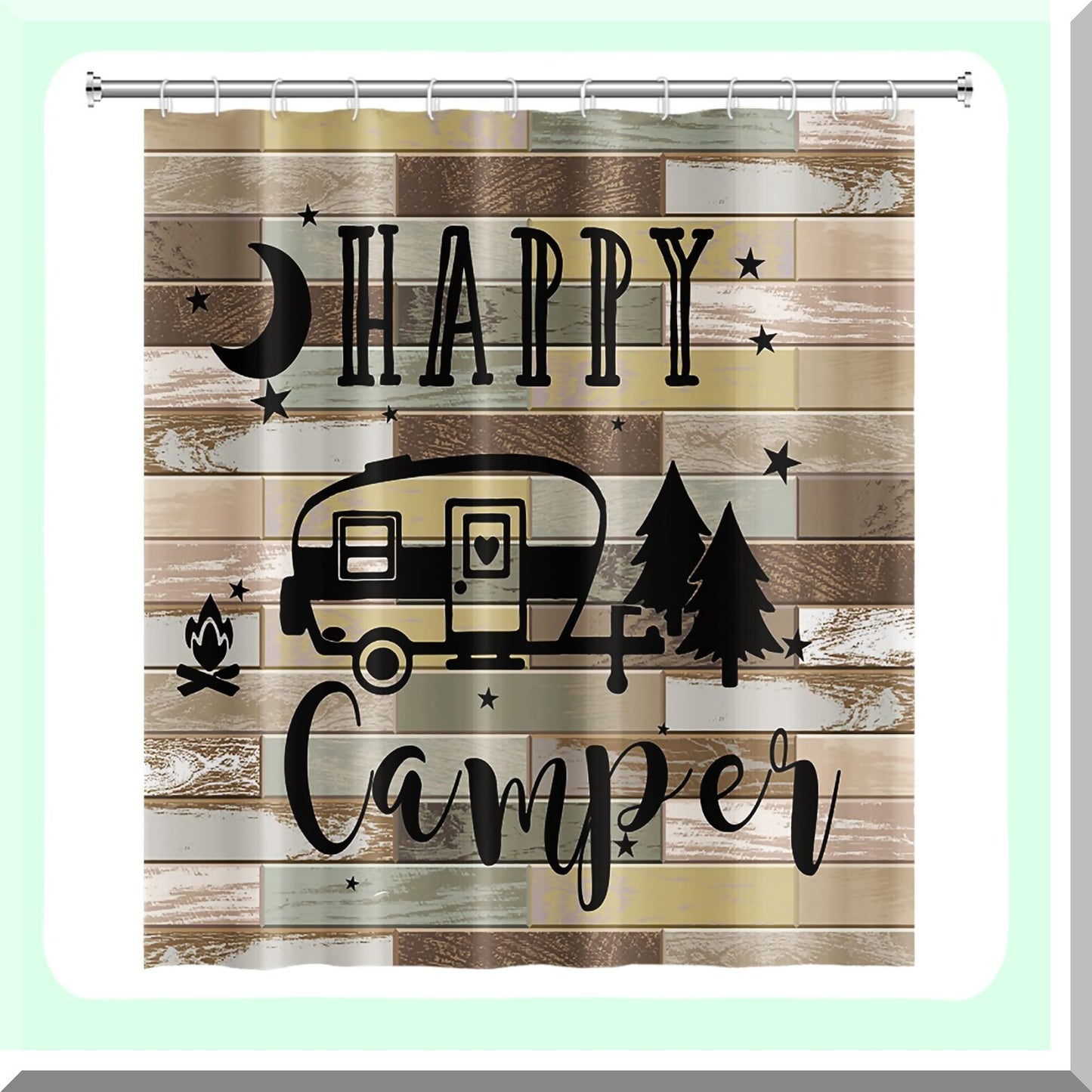 65x72 Inch RV Shower Curtain for Travel Trailers