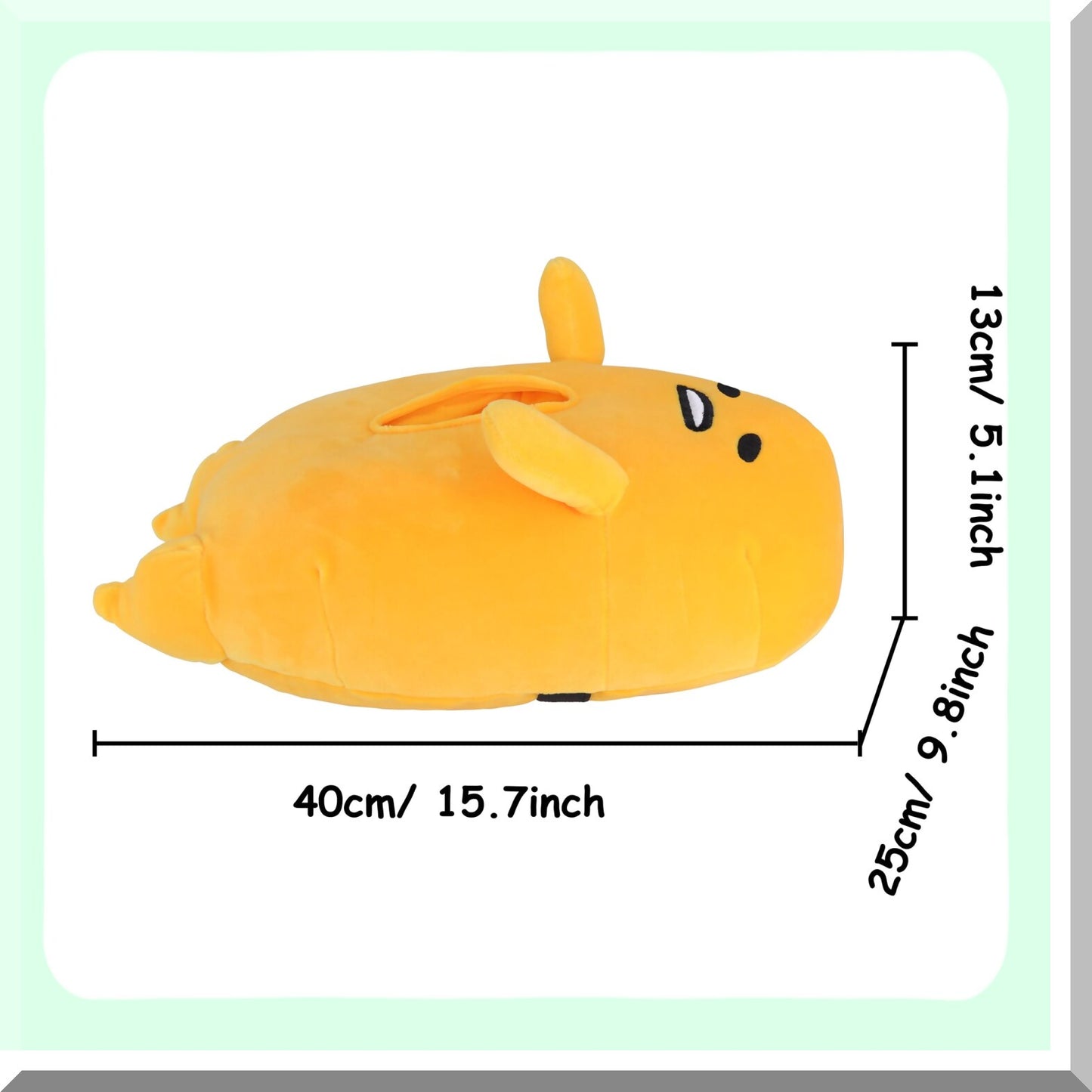 Anime Gudetama Tissue Box Plush Doll 15.79x9.85x5.1 inch