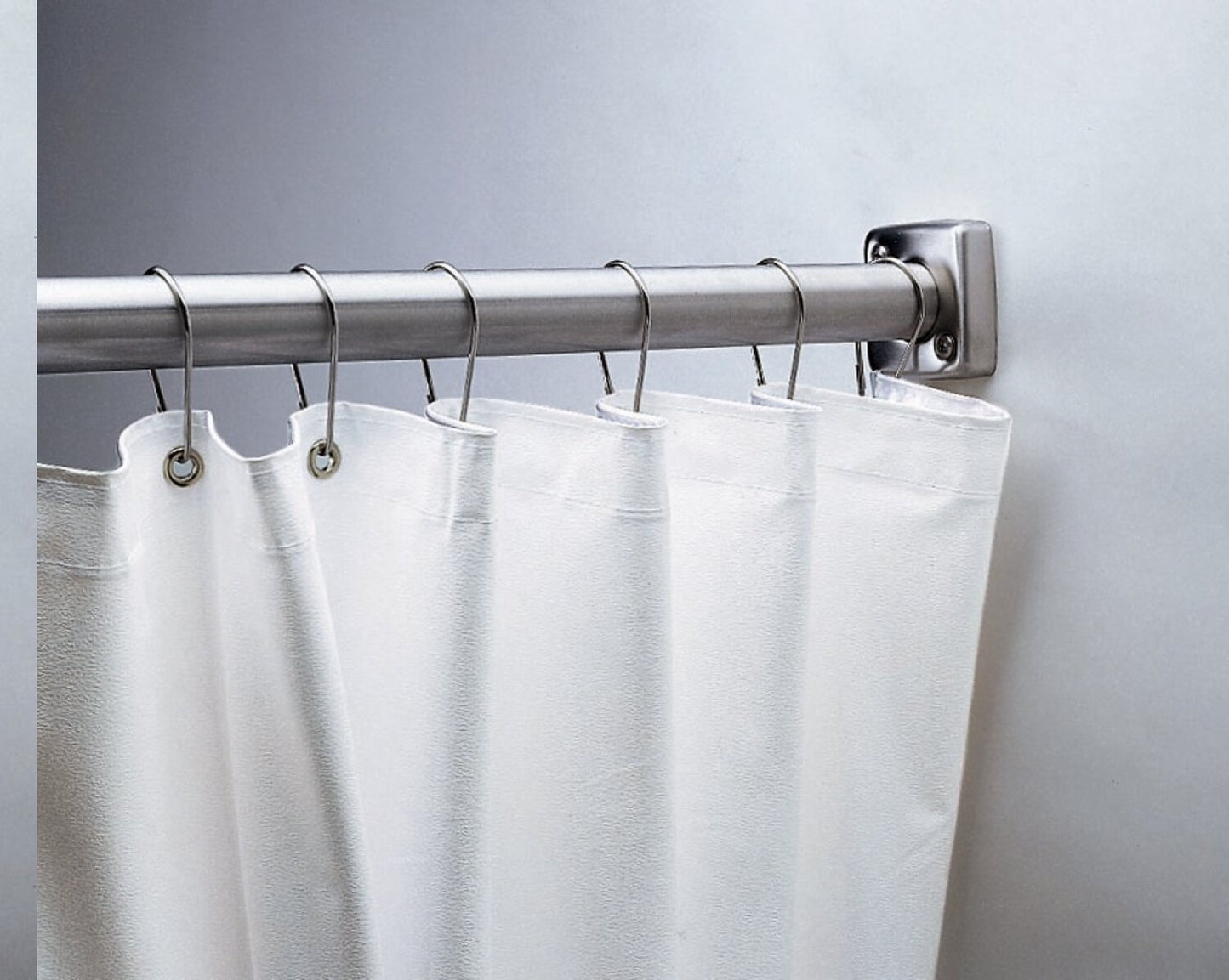 204-2 Shower Curtain 42" x 72" White Vinyl