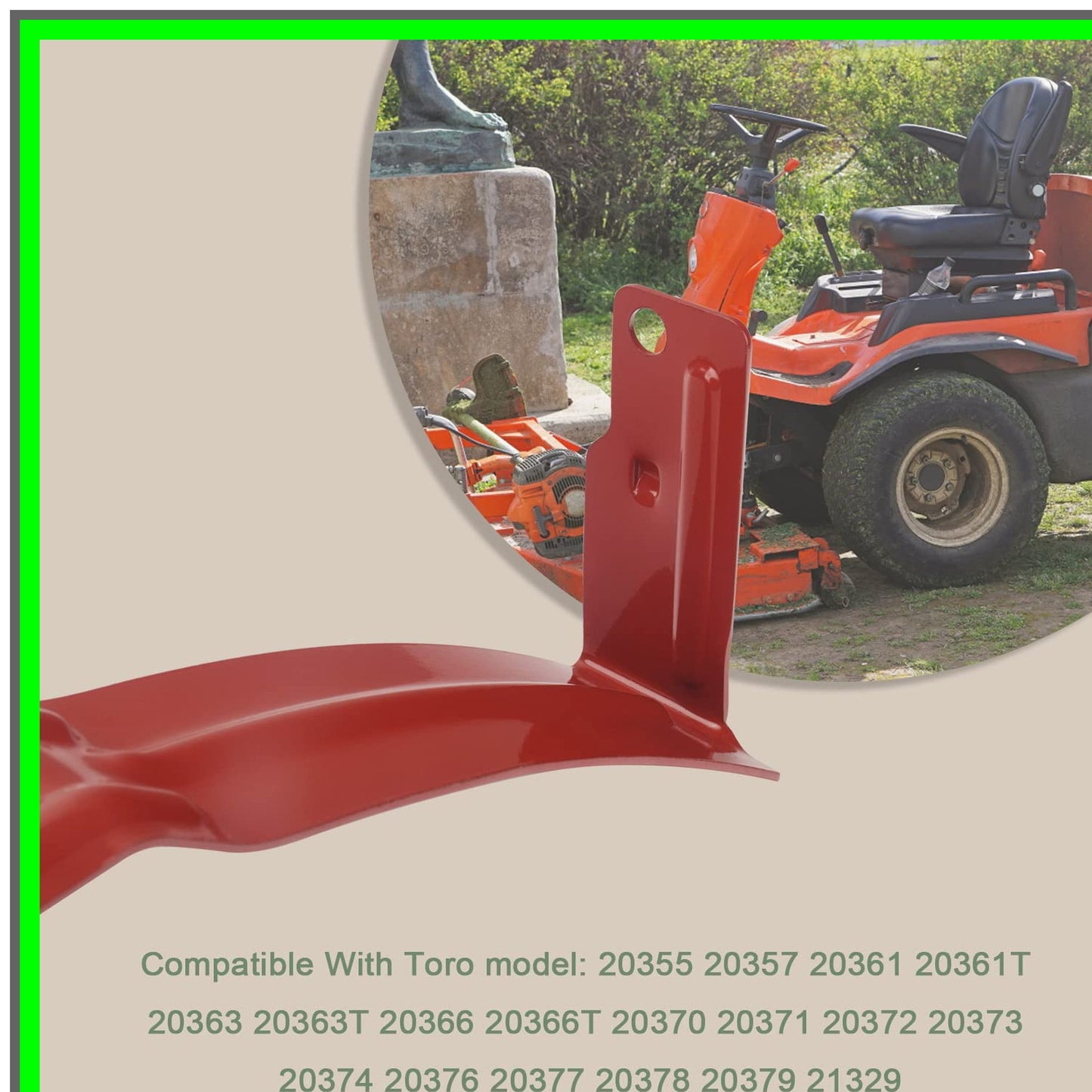 Baffle-Front Attachment for Toro 22 Recycler Lawn Mower Models 20330-20334