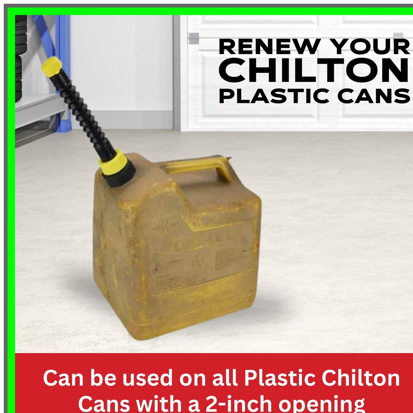 Chilton Gas Can Adapter Set for Easy Fuel Transfer and Compatibility