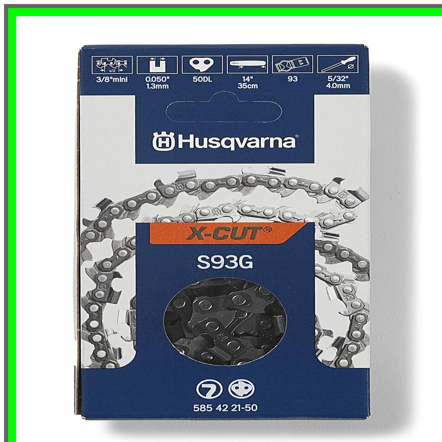 X-Cut S93G Chains for Efficient Cutting in Orange and Gray