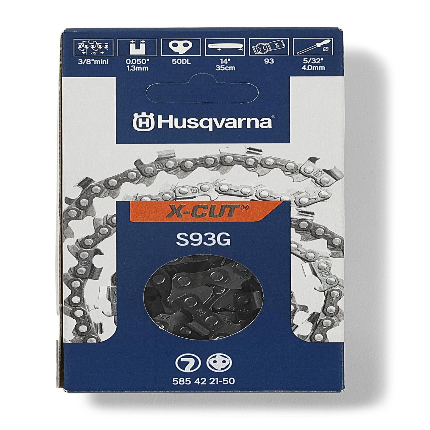 X-Cut S93G Chains for Efficient Cutting in Orange and Gray