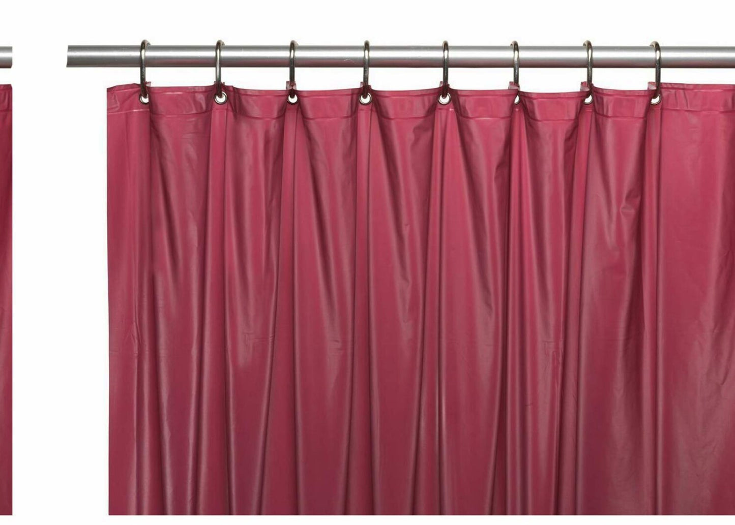 Heavy Duty Vinyl Shower Curtain Liner 70x72 Burgundy