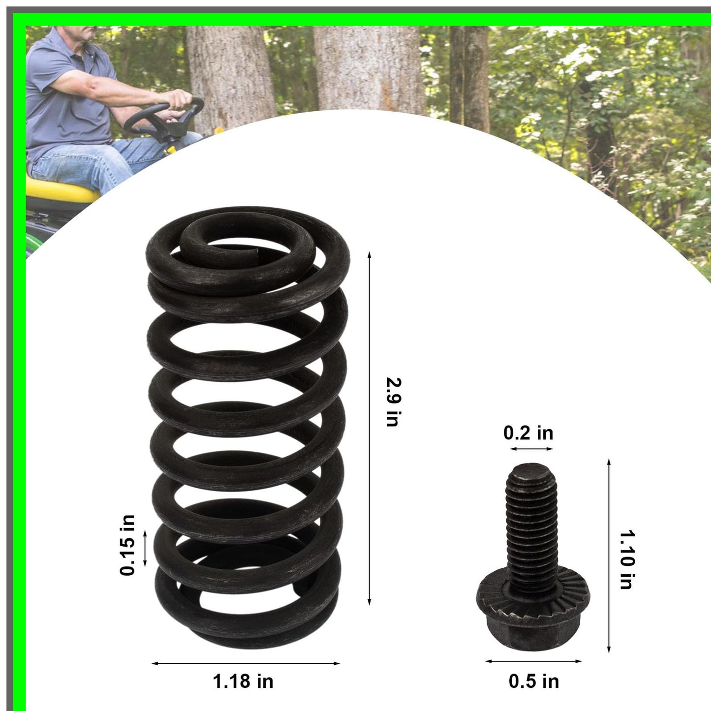 Enhanced Comfort Compression Springs for GX20486 Tractor Seats LA120-150