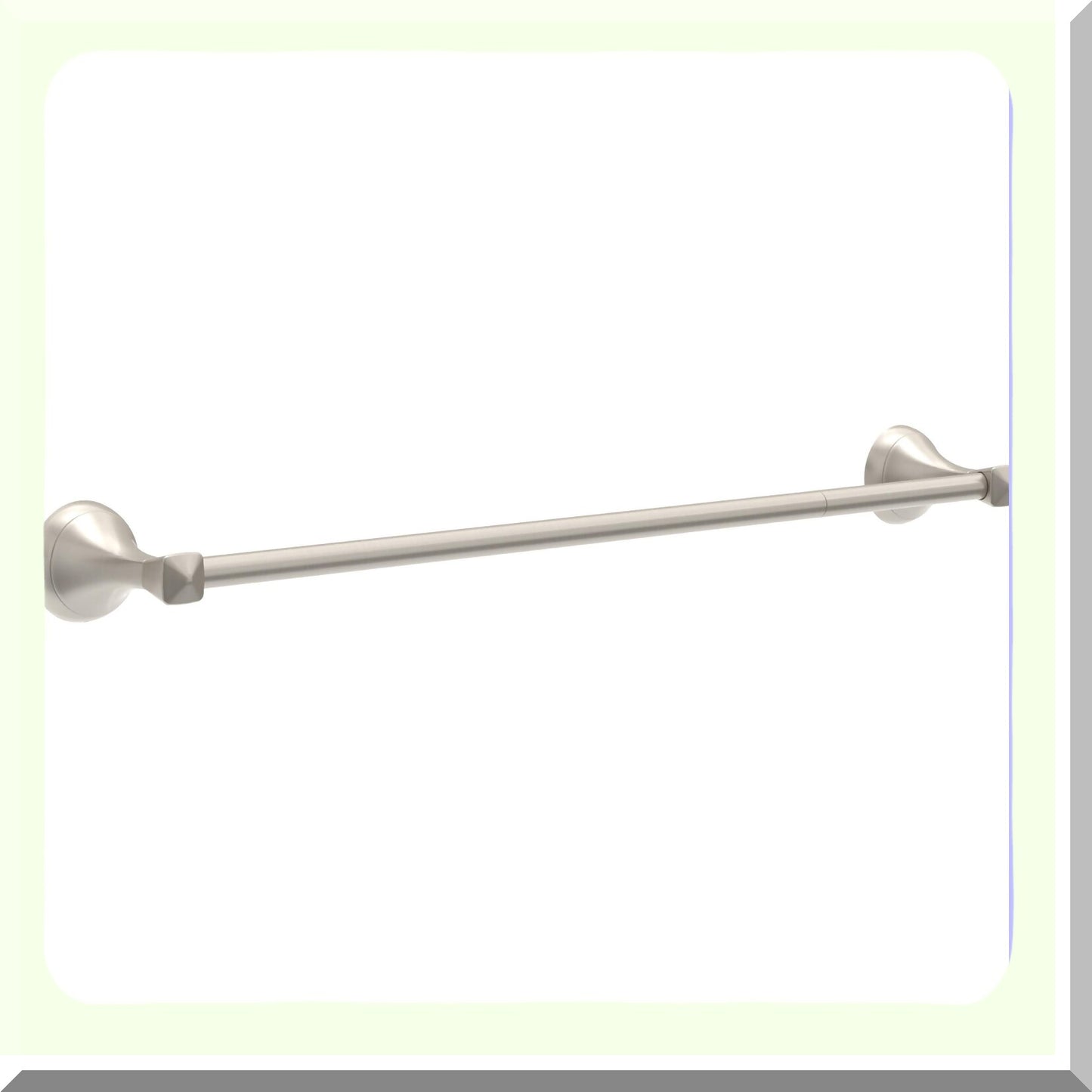 Esato 18" Towel Bar with 6" Extender Brushed Nickel