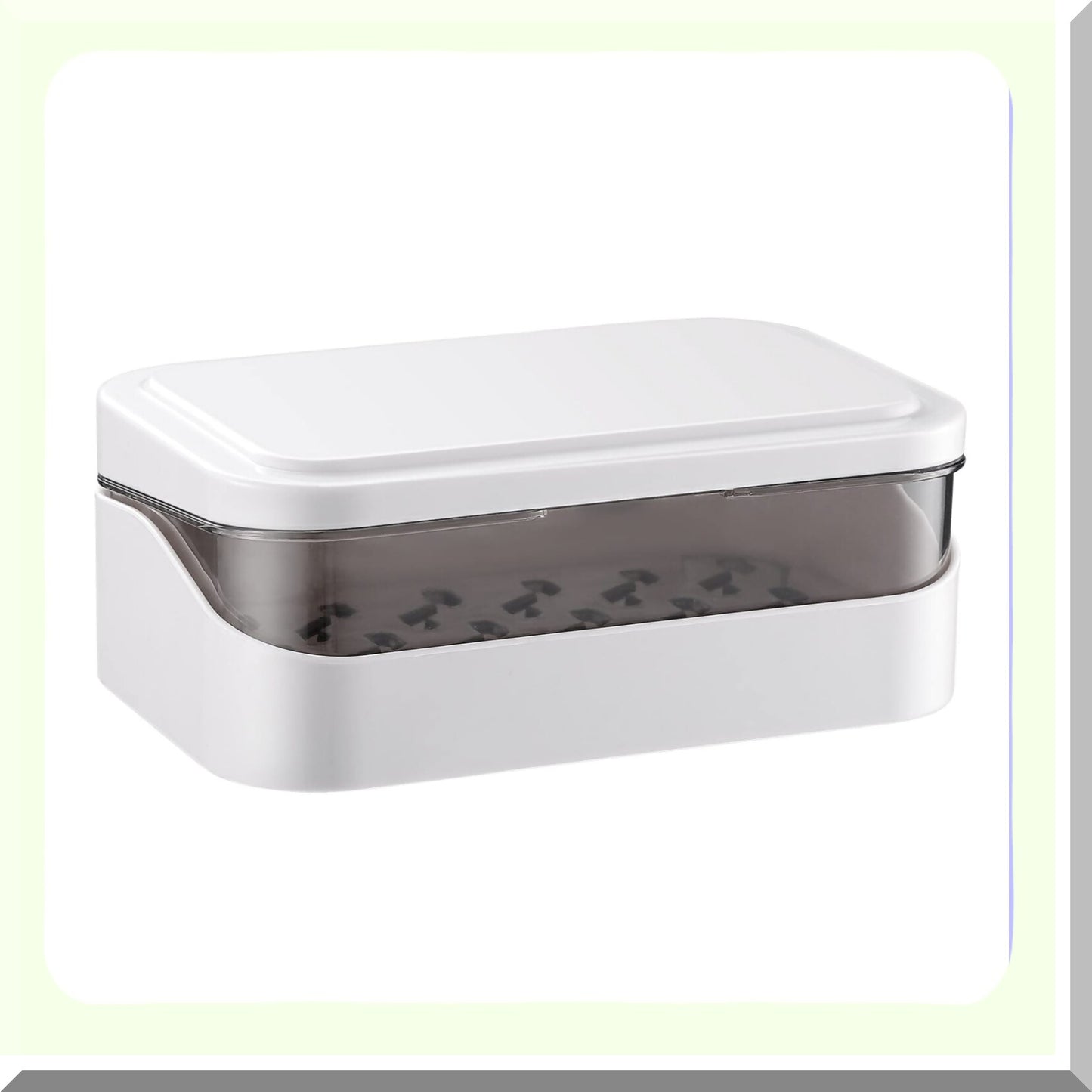 Travel Size White Tetries Cutlery Tray Soap Holder