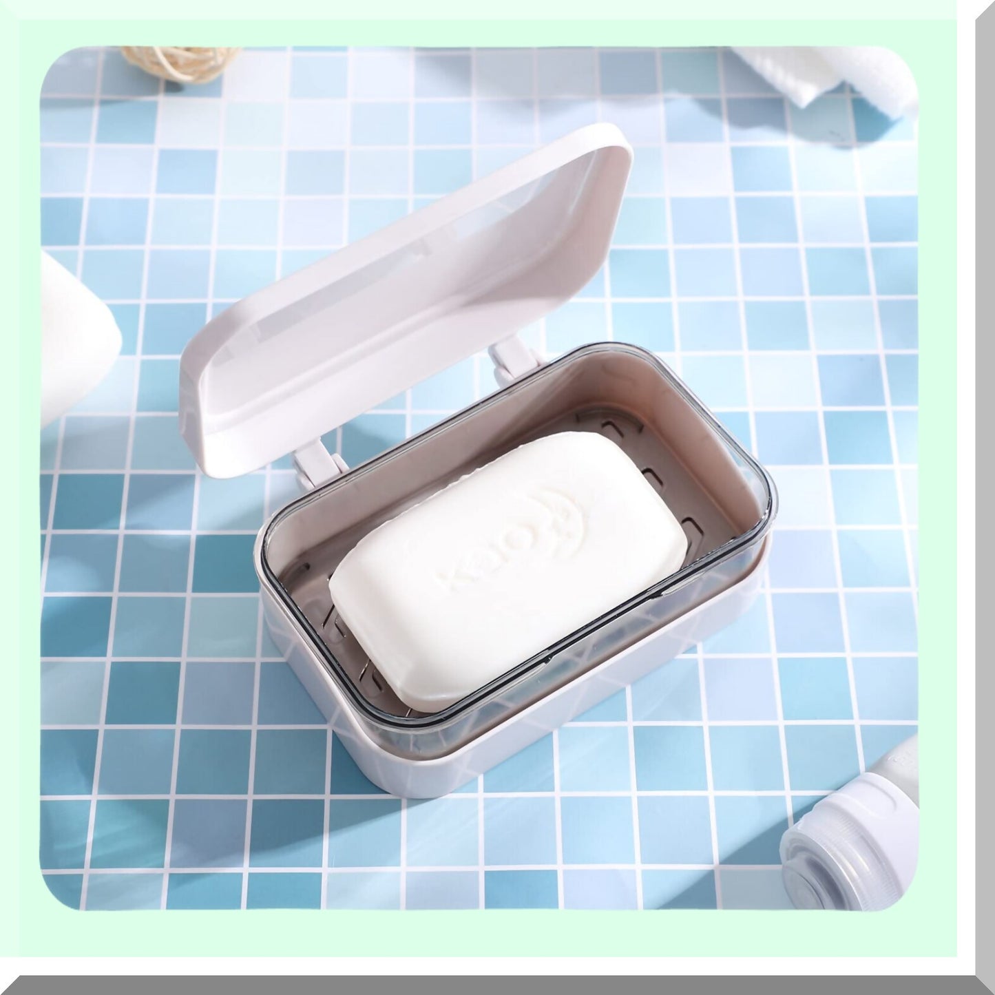 Travel Size White Tetries Cutlery Tray Soap Holder