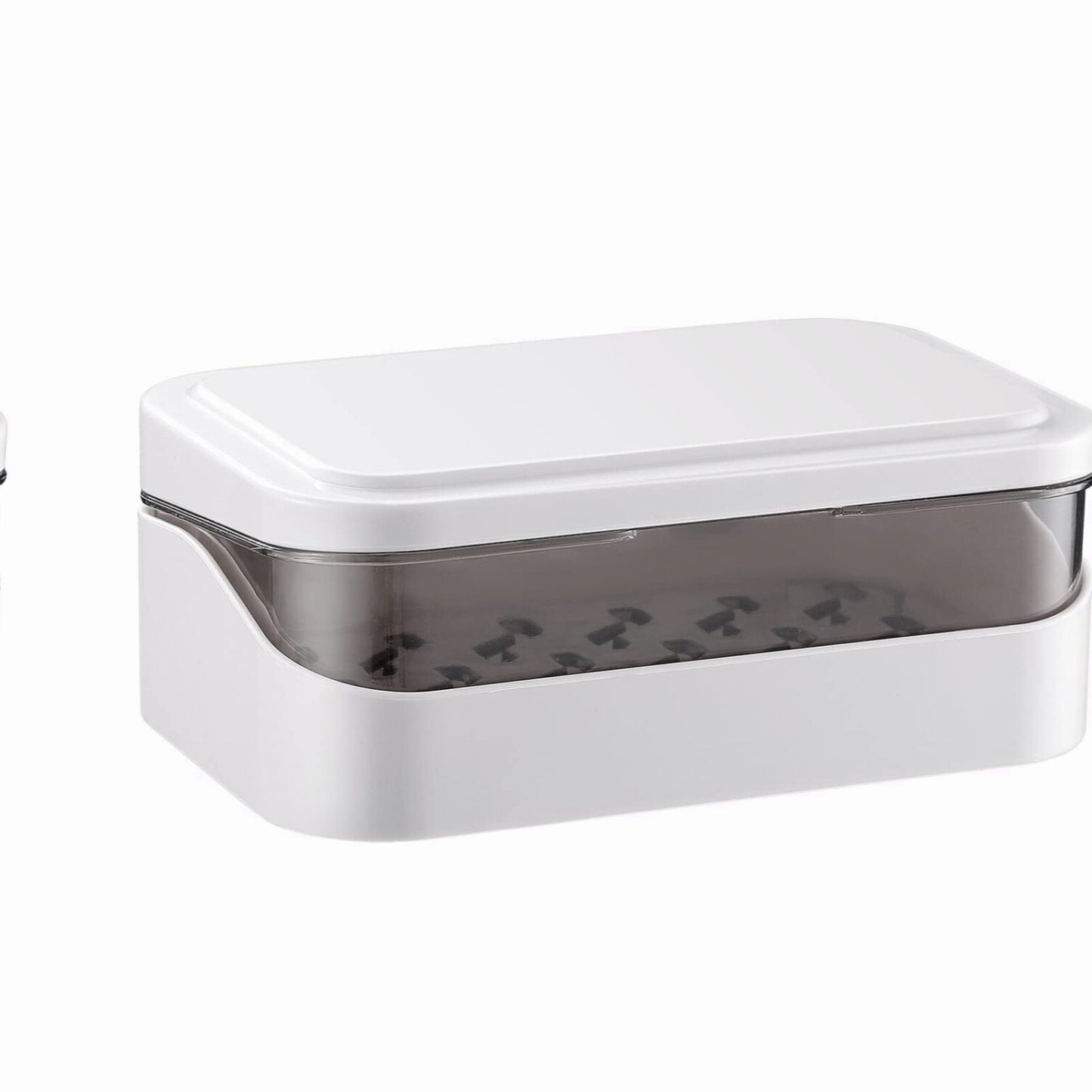 Travel Size White Tetries Cutlery Tray Soap Holder