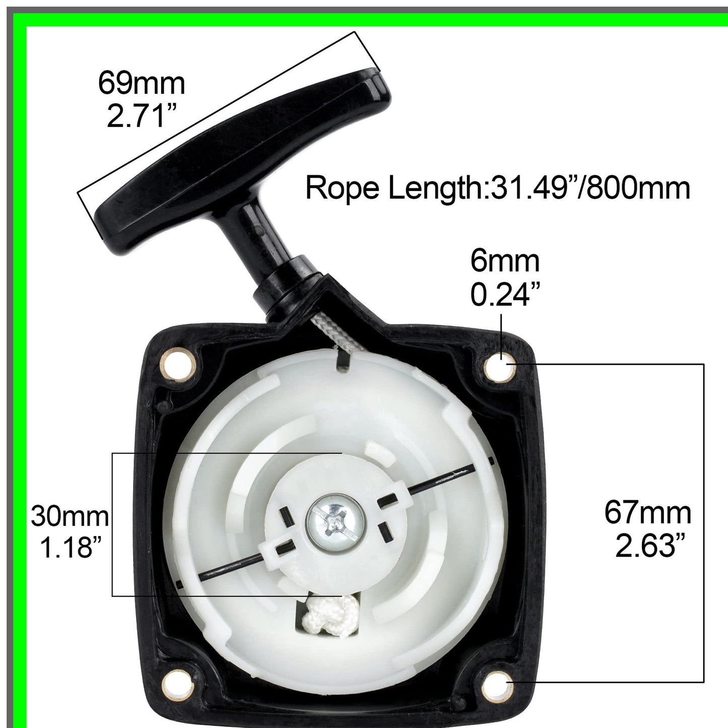 PowerStart Recoil Spring for 43cc 49cc 52cc Predator Earth Augers