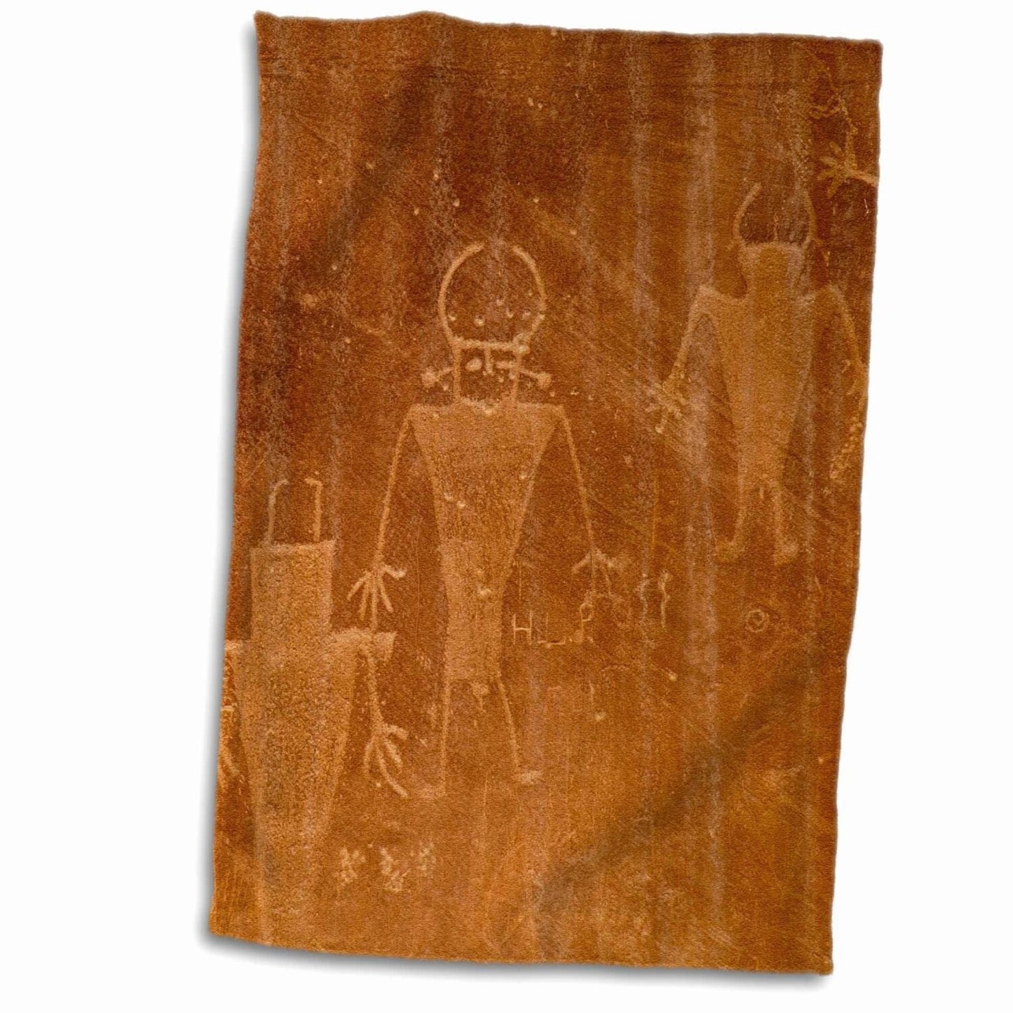 3D Petroglyphs Fremont People Hand/Sports Towel 15x22