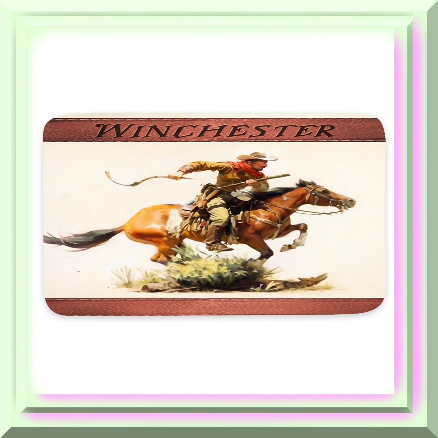 Winchester Cowboy Bathroom Rug 17x29 Inches